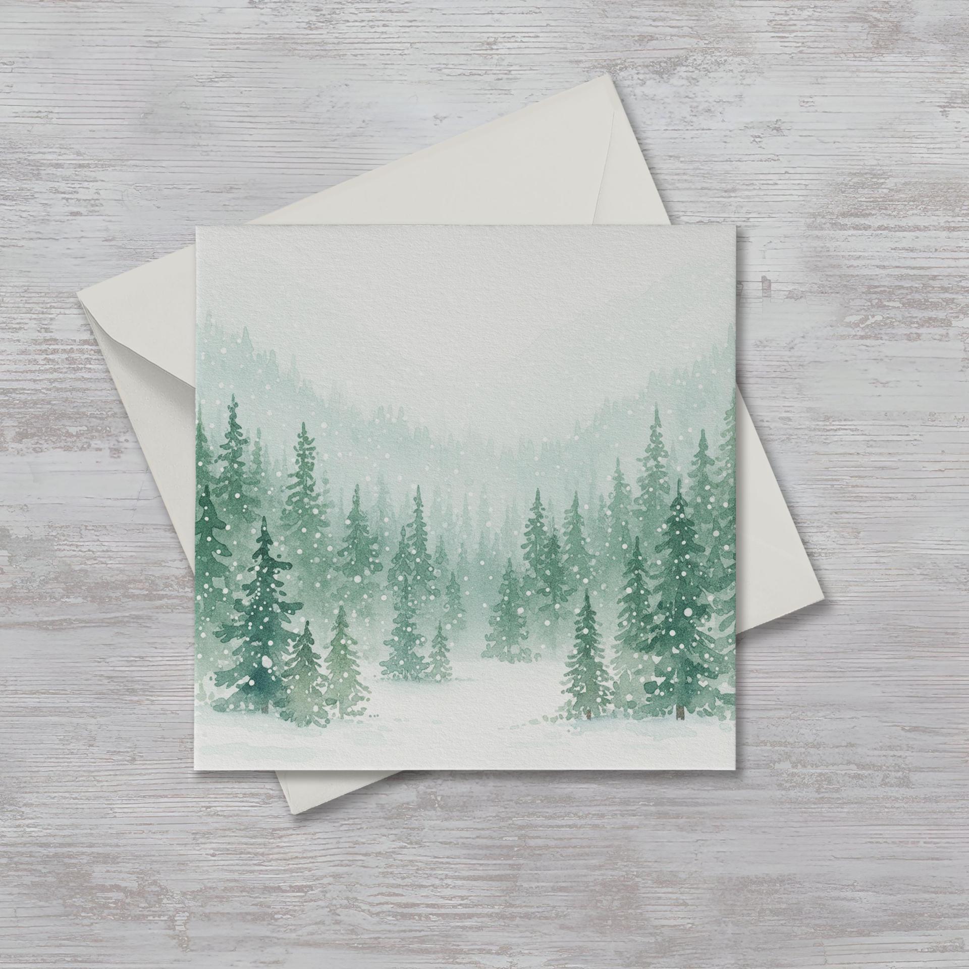 Christmas Gift Cards, Large Note Card, Money Card