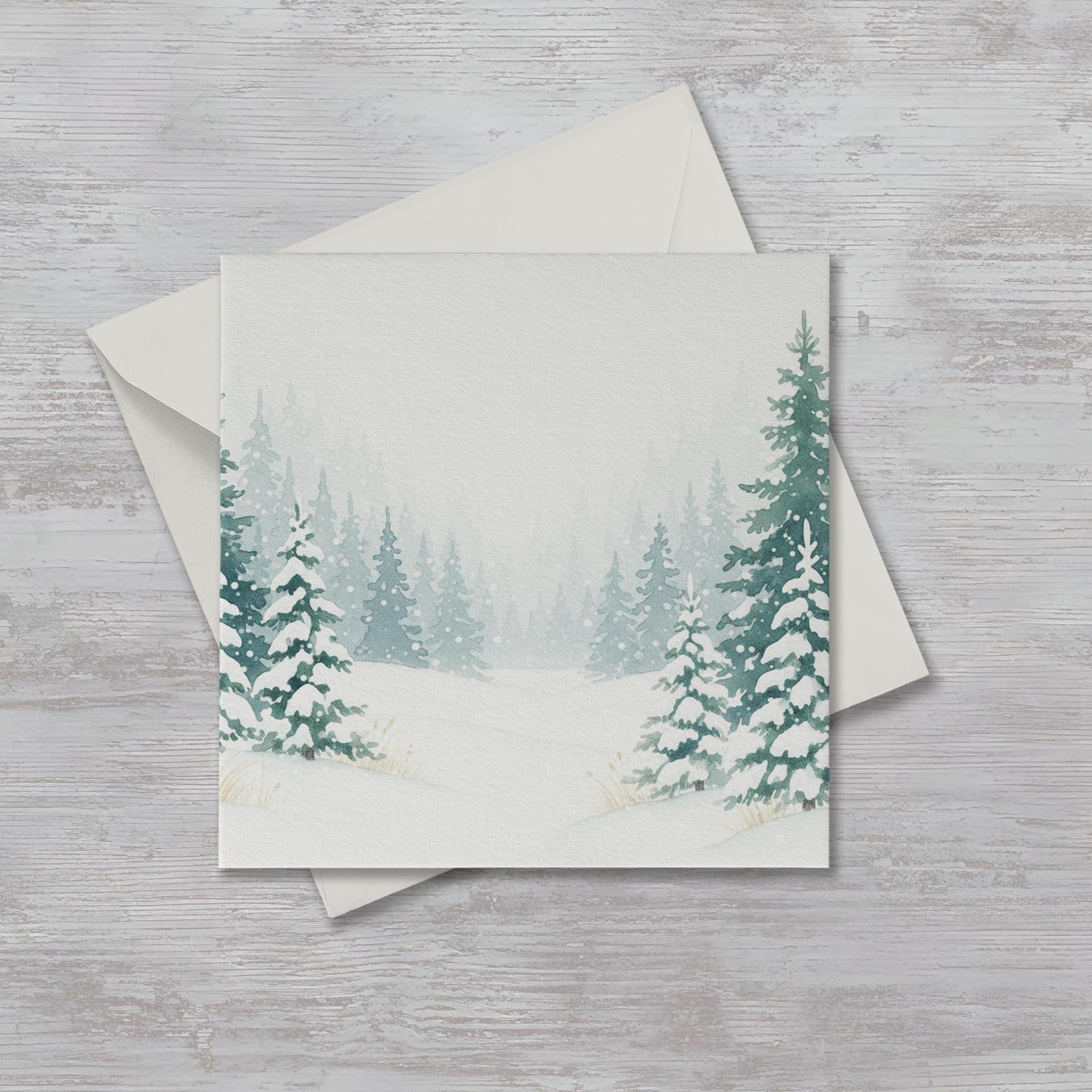 Christmas Gift Cards, Large Note Card, Money Card