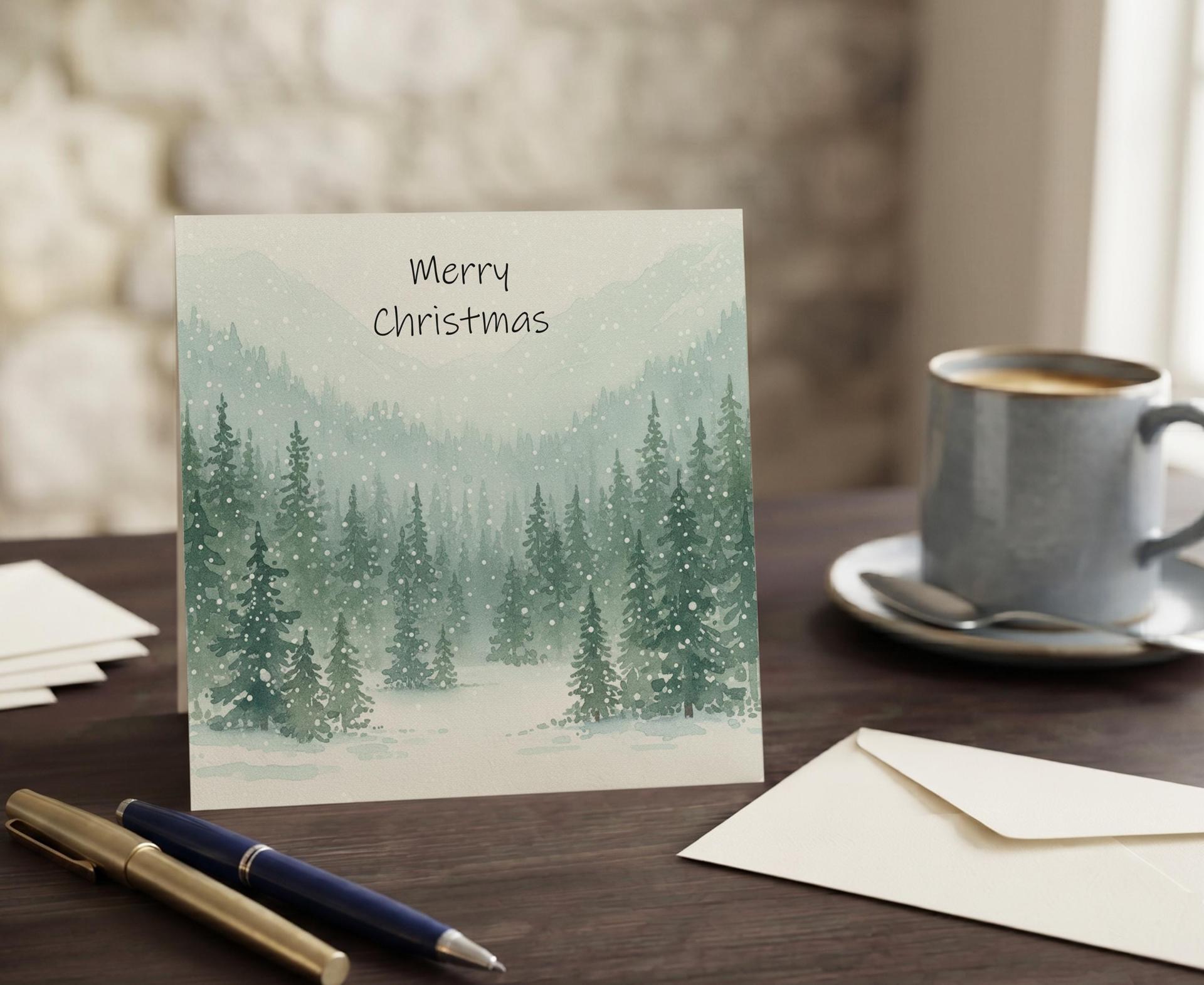 Christmas Gift Cards, Large Note Card, Money Card