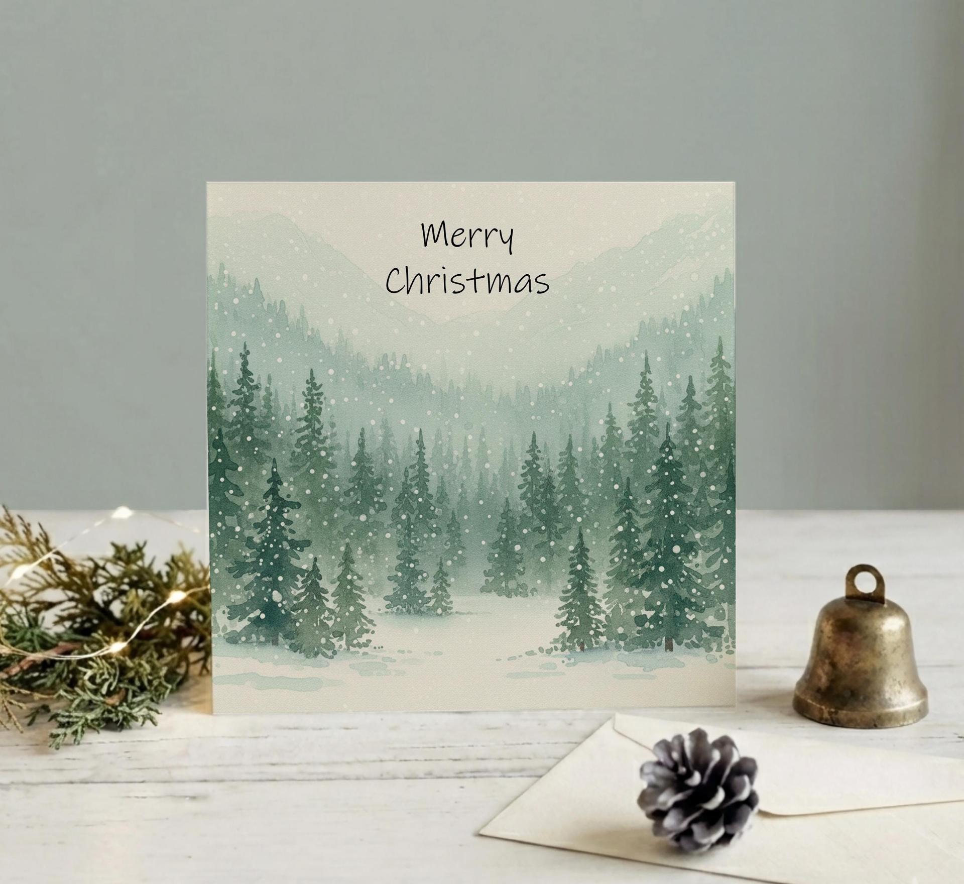 Christmas Gift Cards, Large Note Card, Money Card