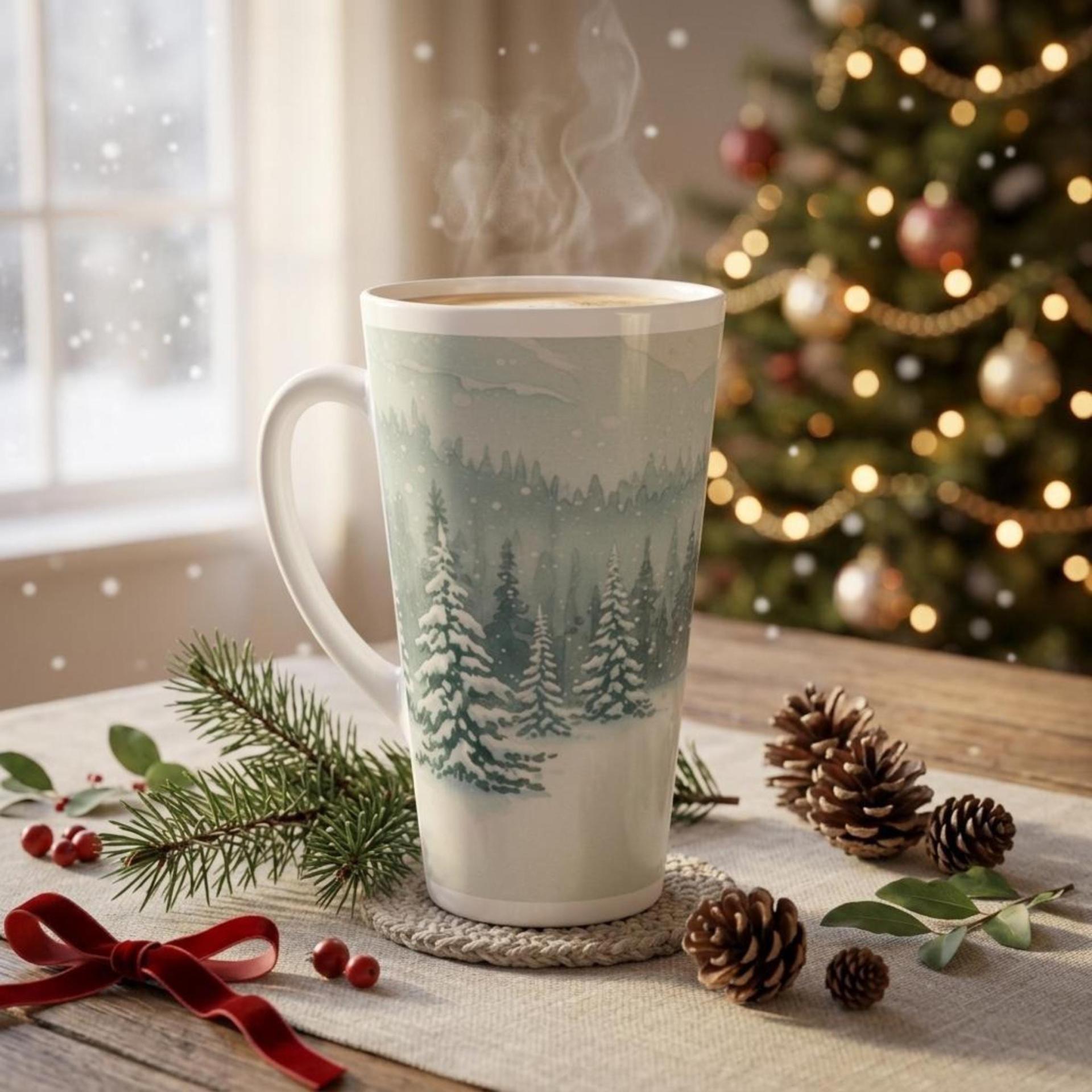 Latte 17oz Ceramic Mug - Coffee or Tea Cup, Extra Tall