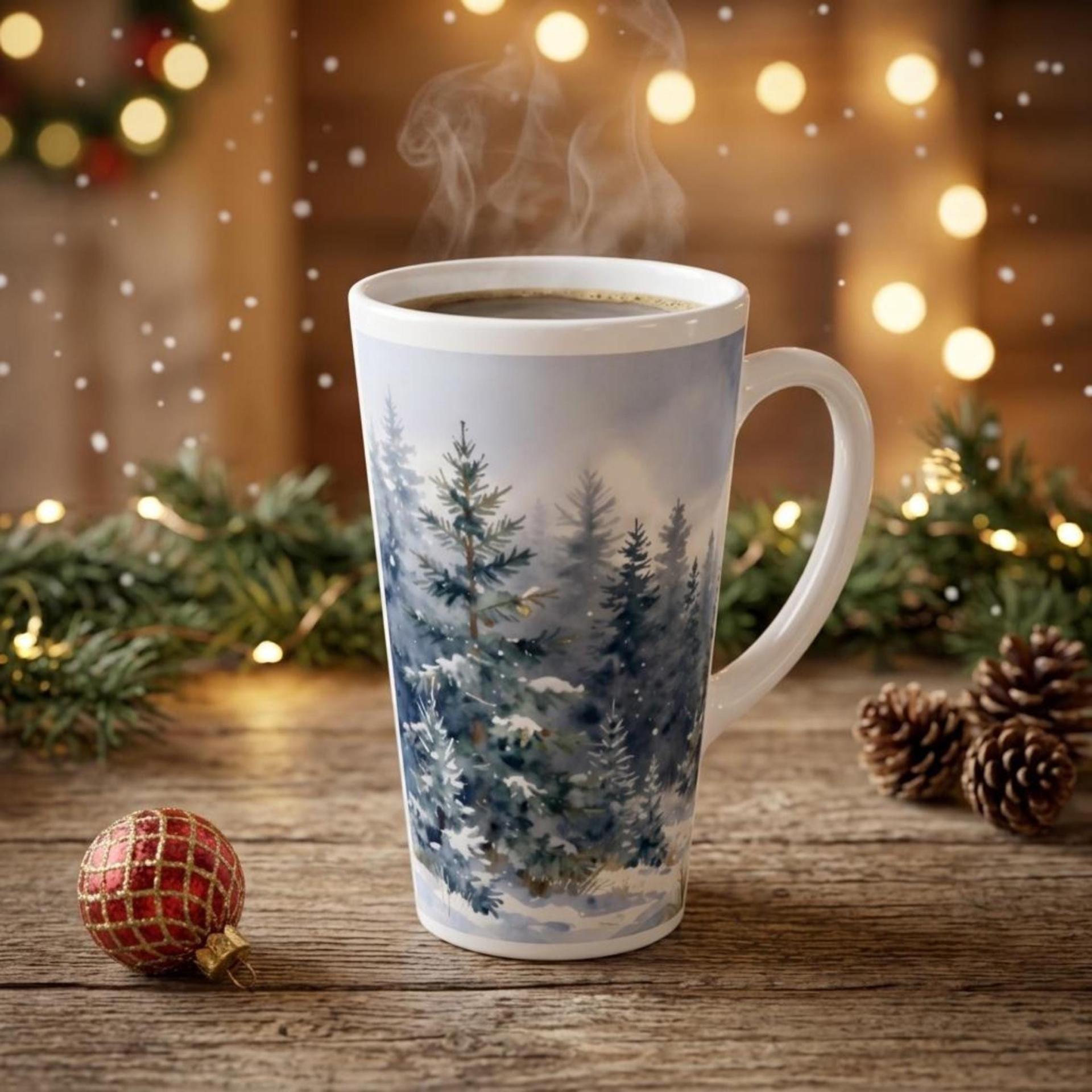 Latte 17oz Ceramic Mug - Coffee or Tea Cup, Extra Tall