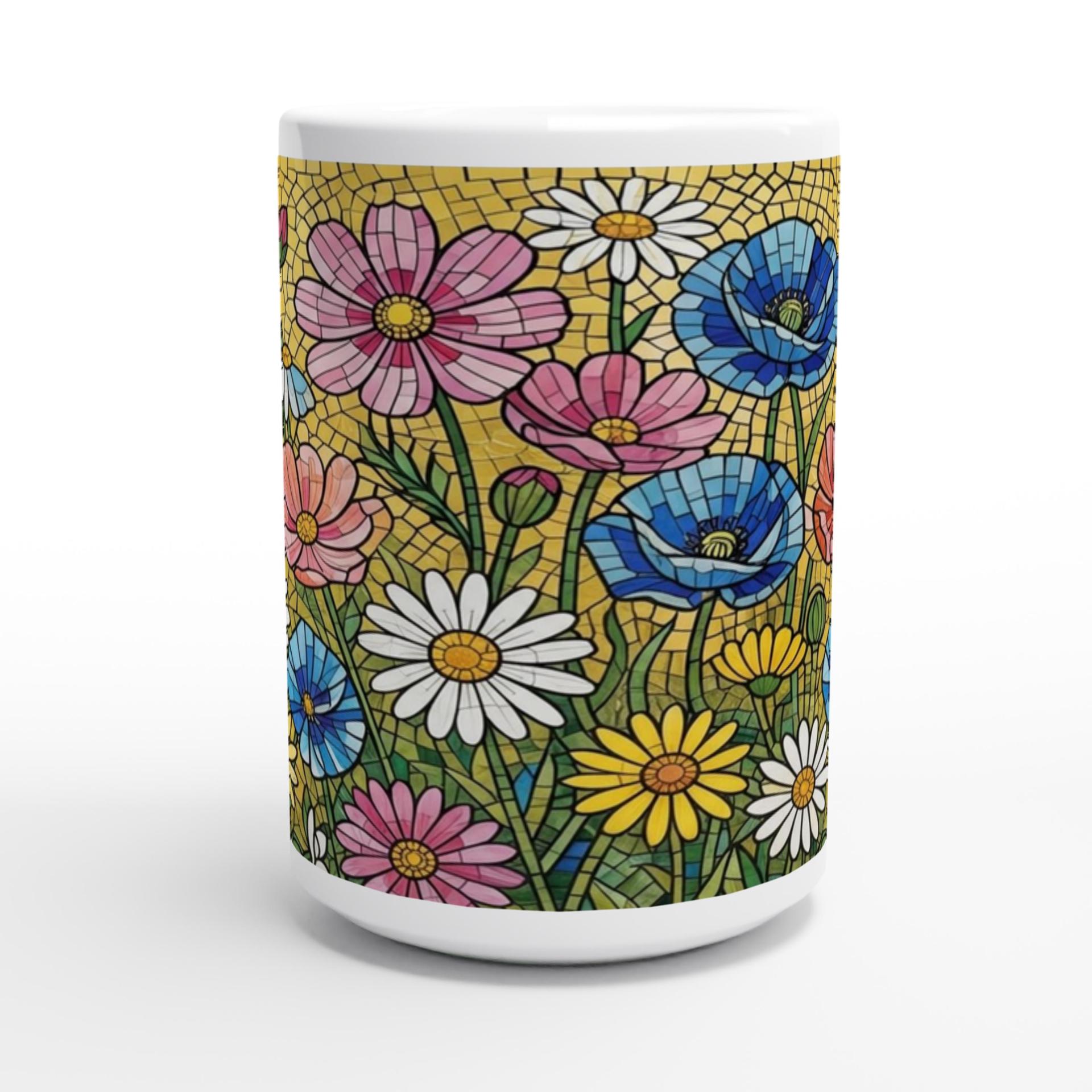 Floral Cups -  Large and Small Ceramic Mugs