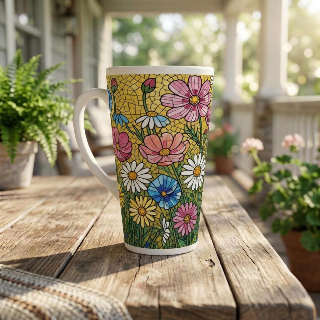 Latte 17oz Ceramic Mug - Coffee or Tea Cup, Extra Tall