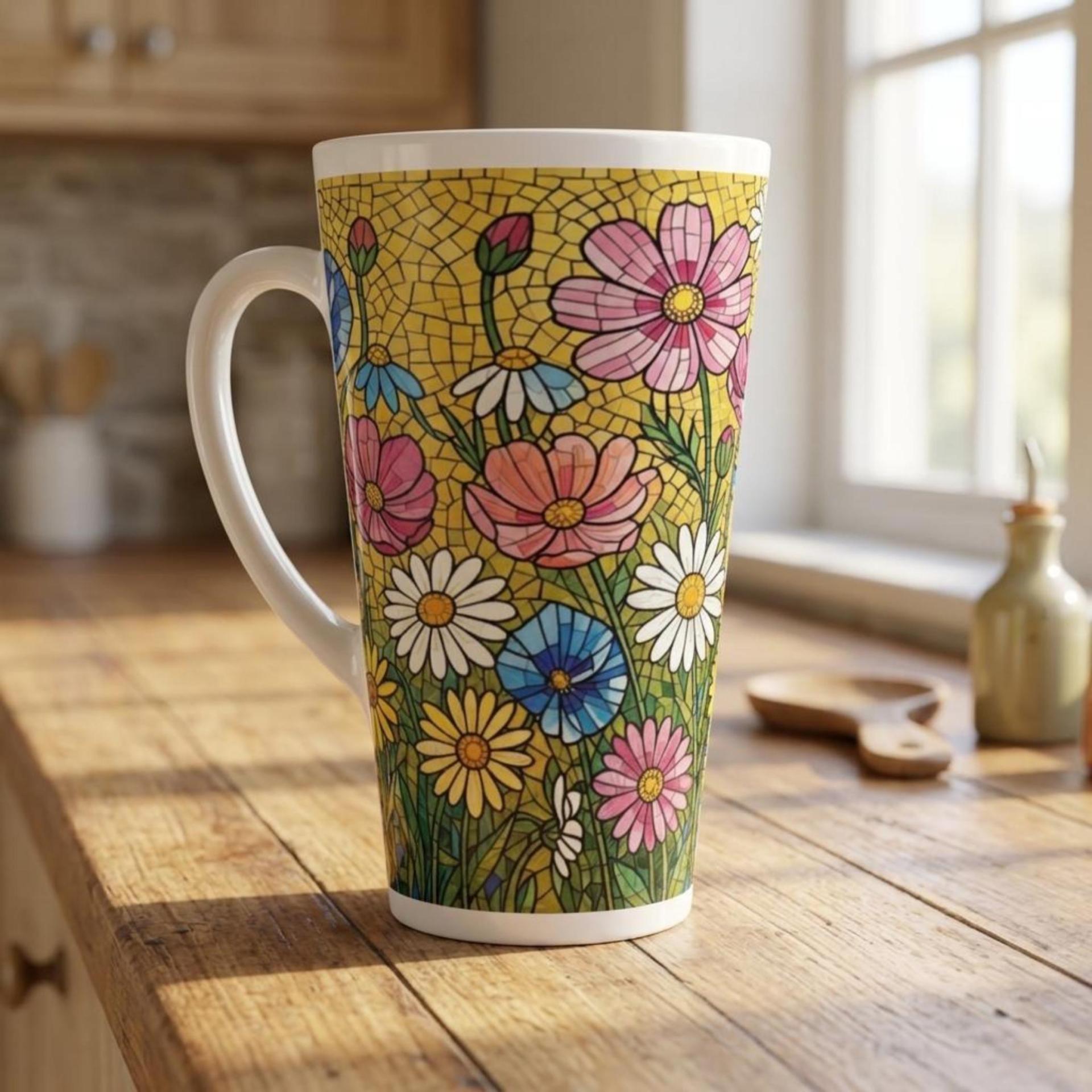 Latte 17oz Ceramic Mug - Coffee or Tea Cup, Extra Tall