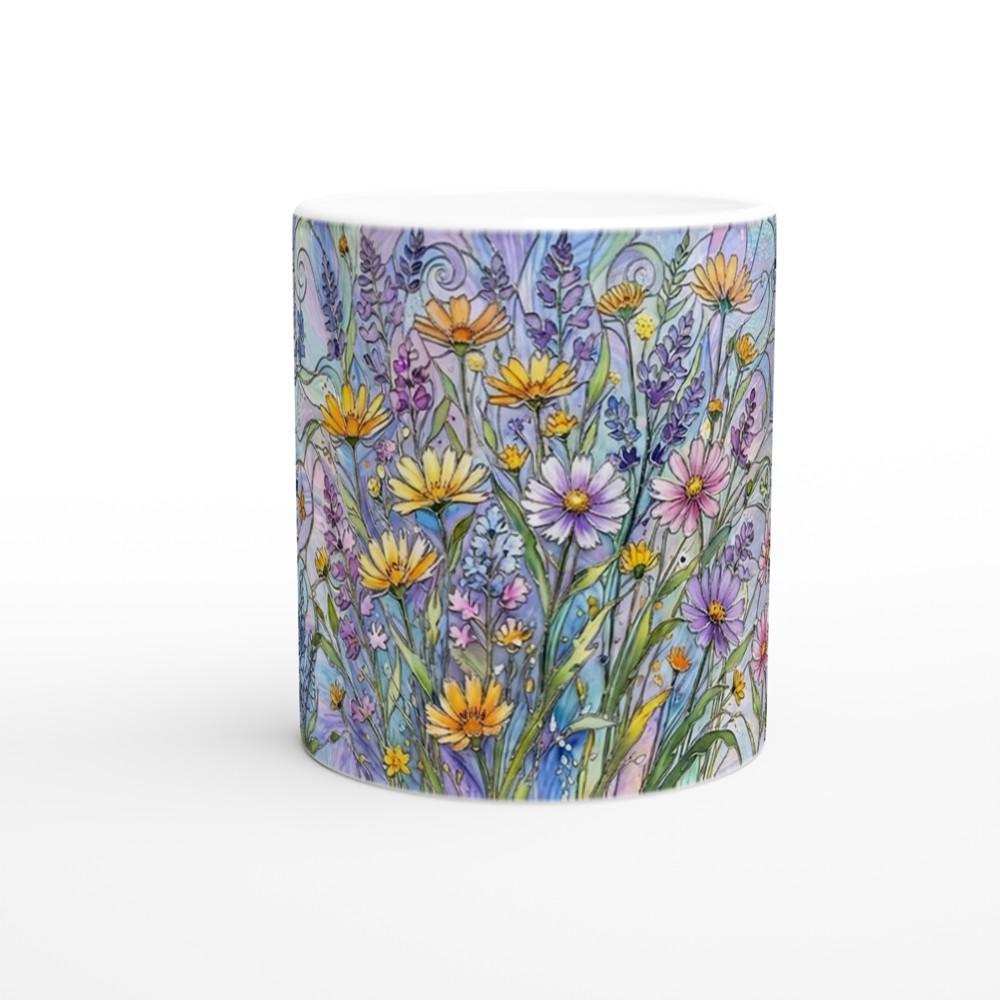 Floral Cups -  Large and Small Ceramic Mugs