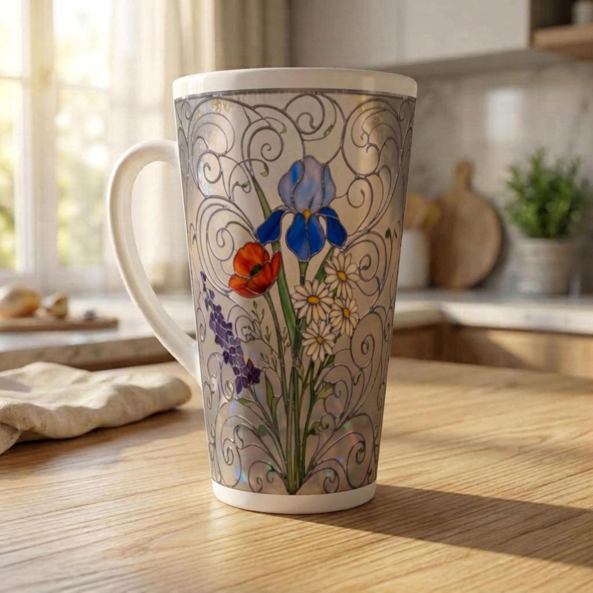 Latte 17oz Ceramic Mug - Coffee or Tea Cup, Extra Tall