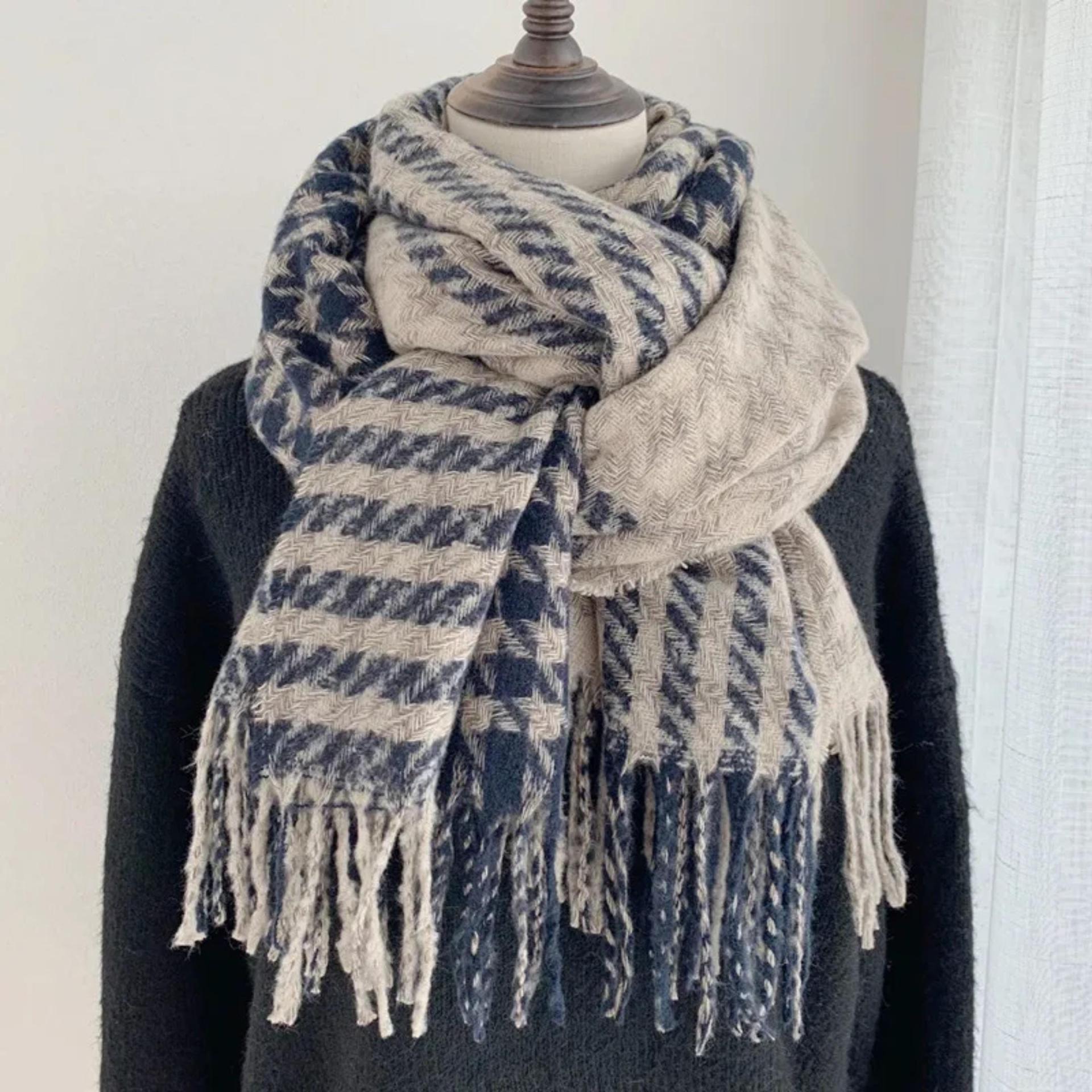 Winter Scarf, Unisex Wide Scarf, Blanket Shawl, Wrap