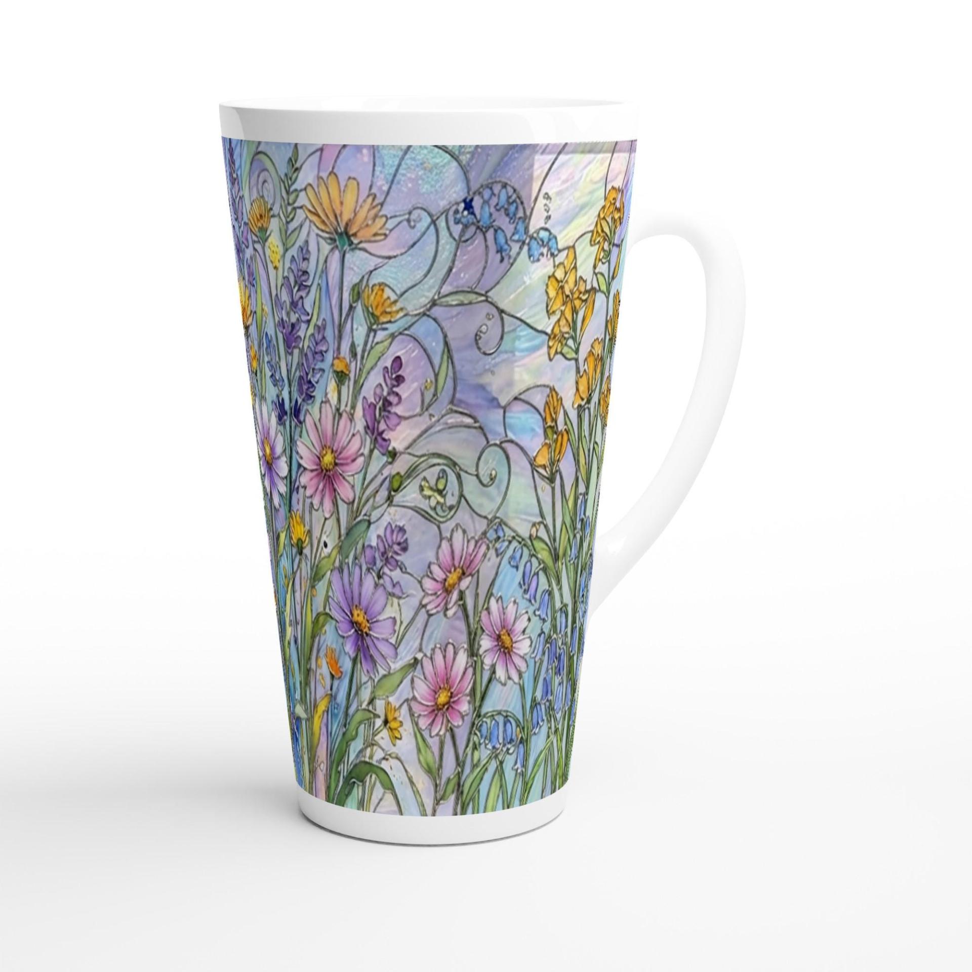 Latte 17oz Ceramic Mug - Coffee or Tea Cup, Extra Tall
