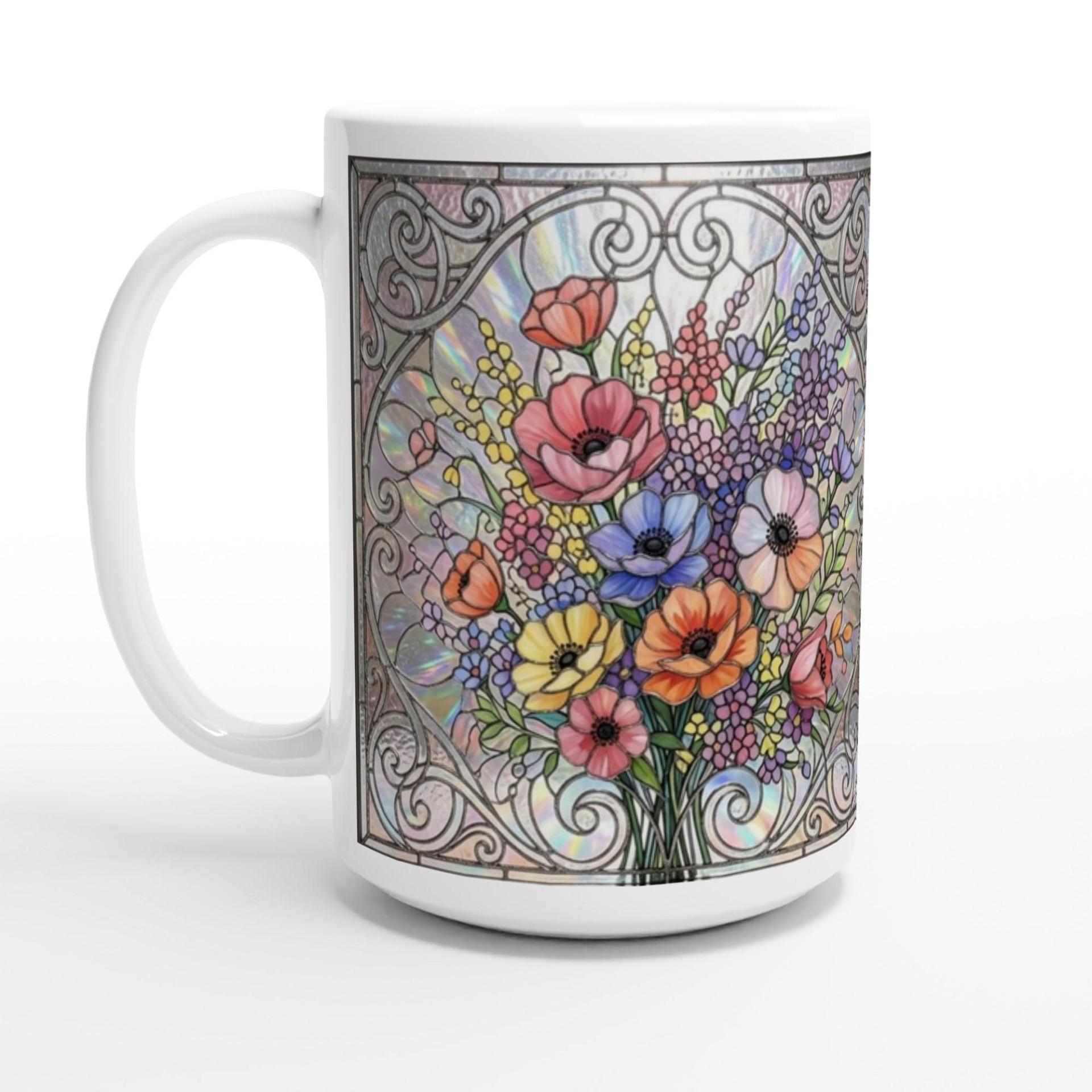 Floral Cups -  Large and Small Ceramic Mugs