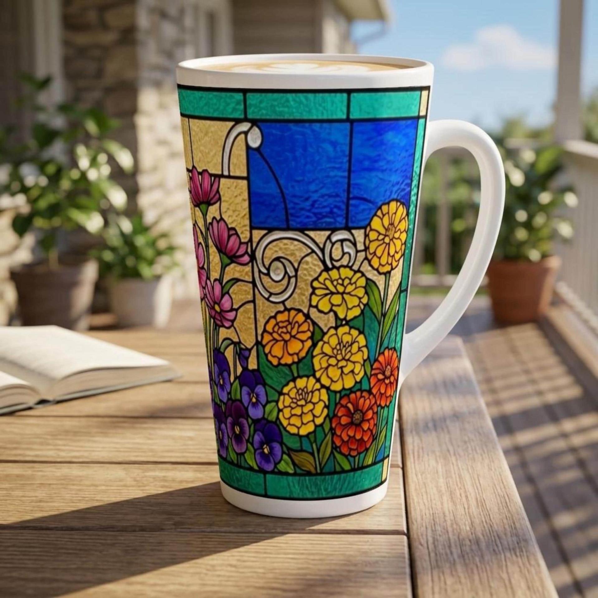 Latte 17oz Ceramic Mug - Coffee or Tea Cup, Extra Tall