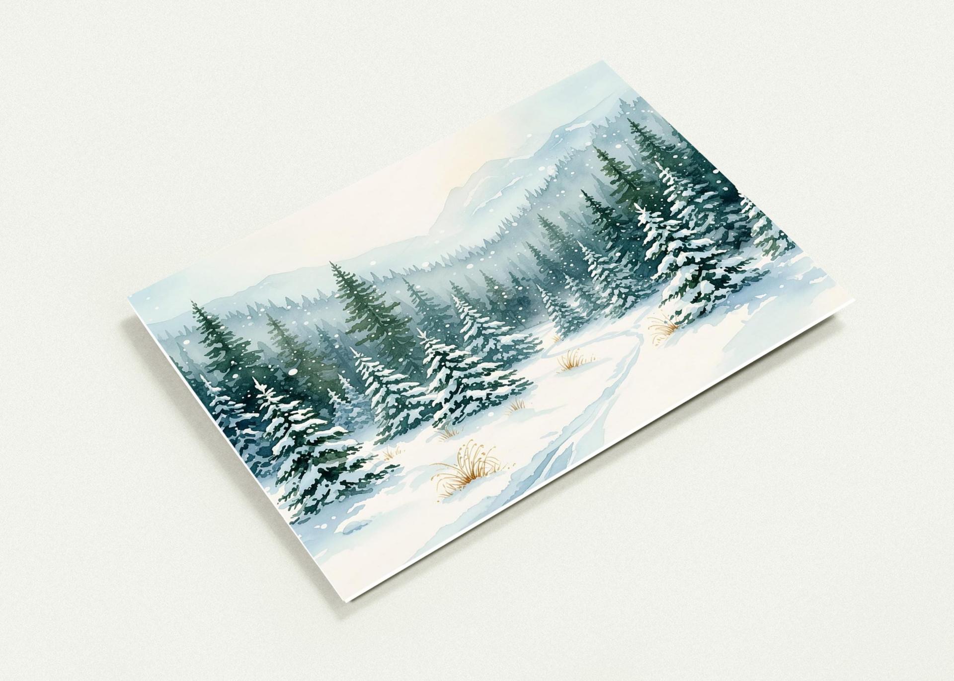 Christmas Gift Cards, Large Note Card, Money Card