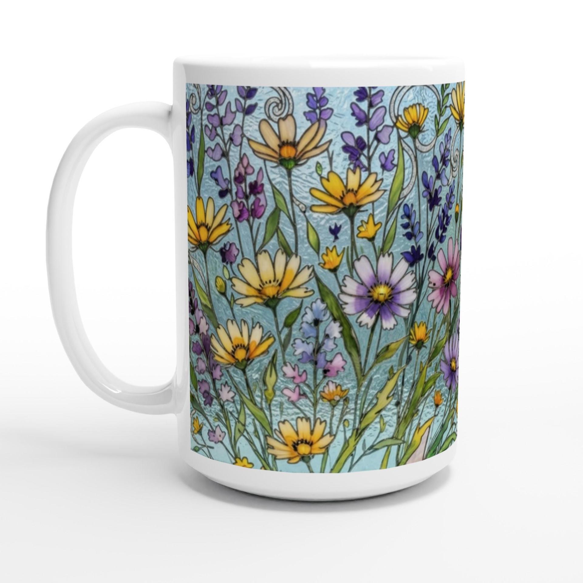 Floral Cups -  Large and Small Ceramic Mugs