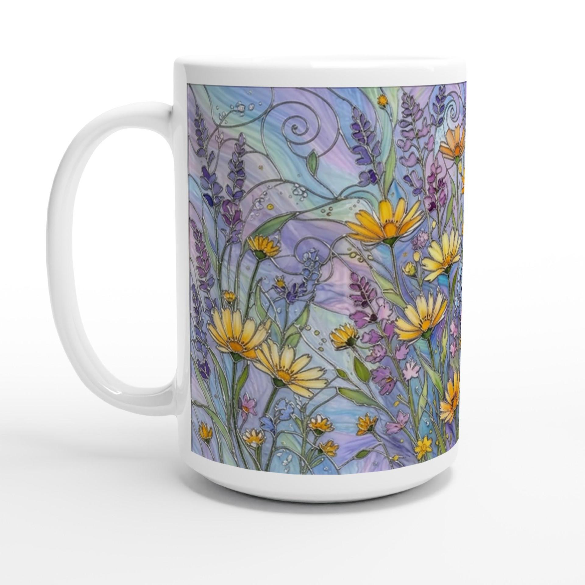 Floral Cups -  Large and Small Ceramic Mugs