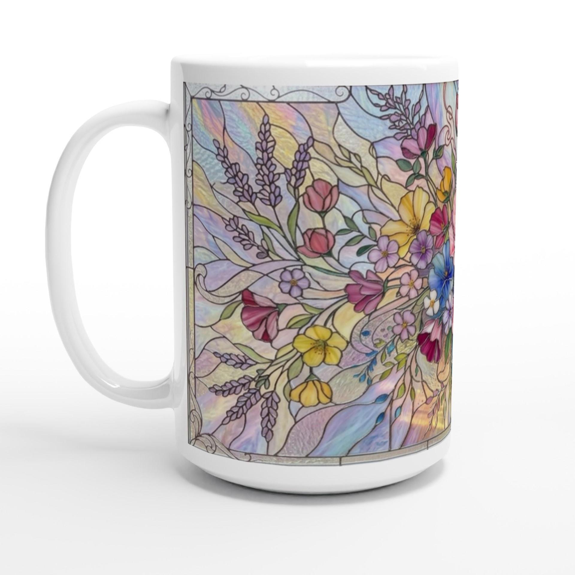 Floral Cups -  Large and Small Ceramic Mugs
