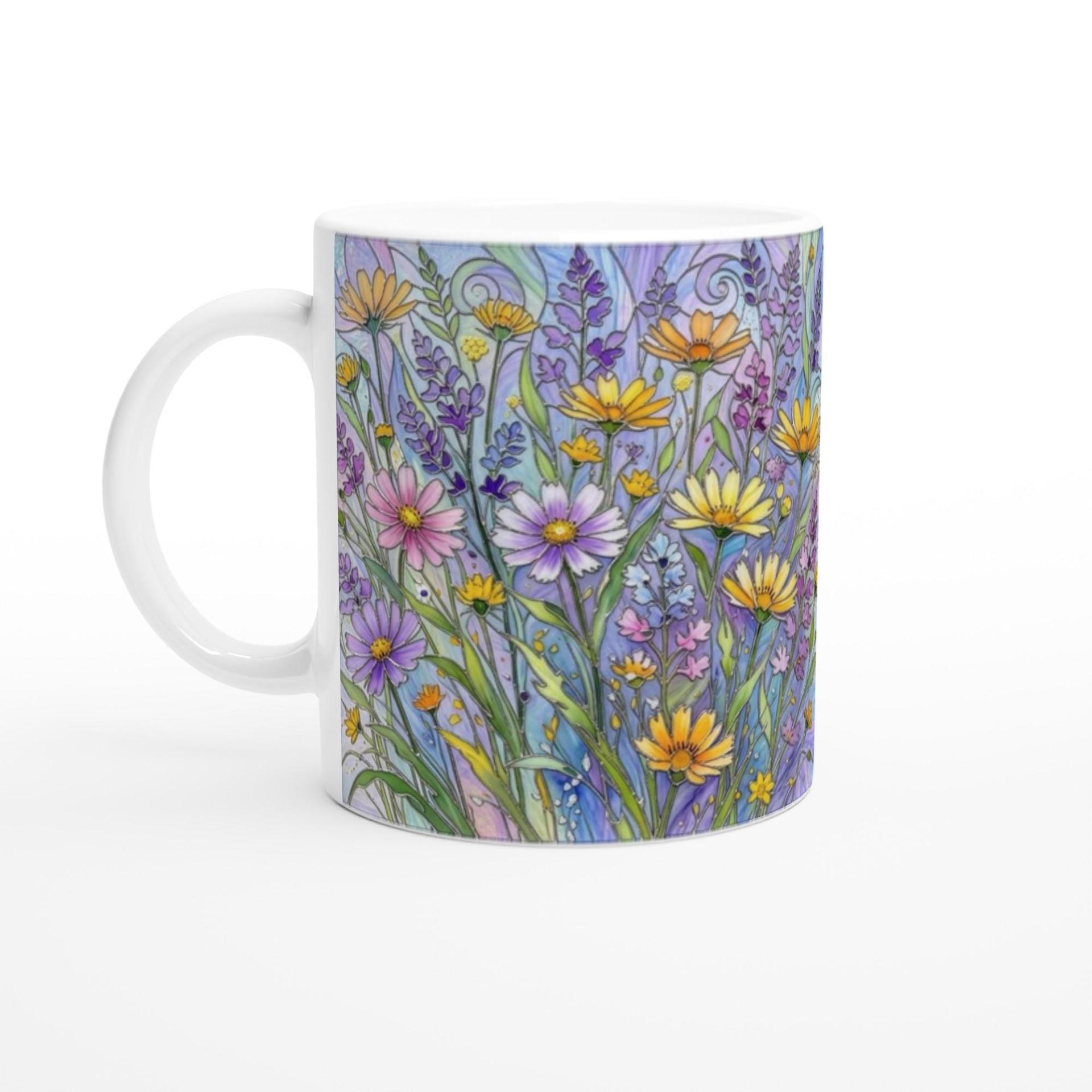 Floral Cups -  Large and Small Ceramic Mugs