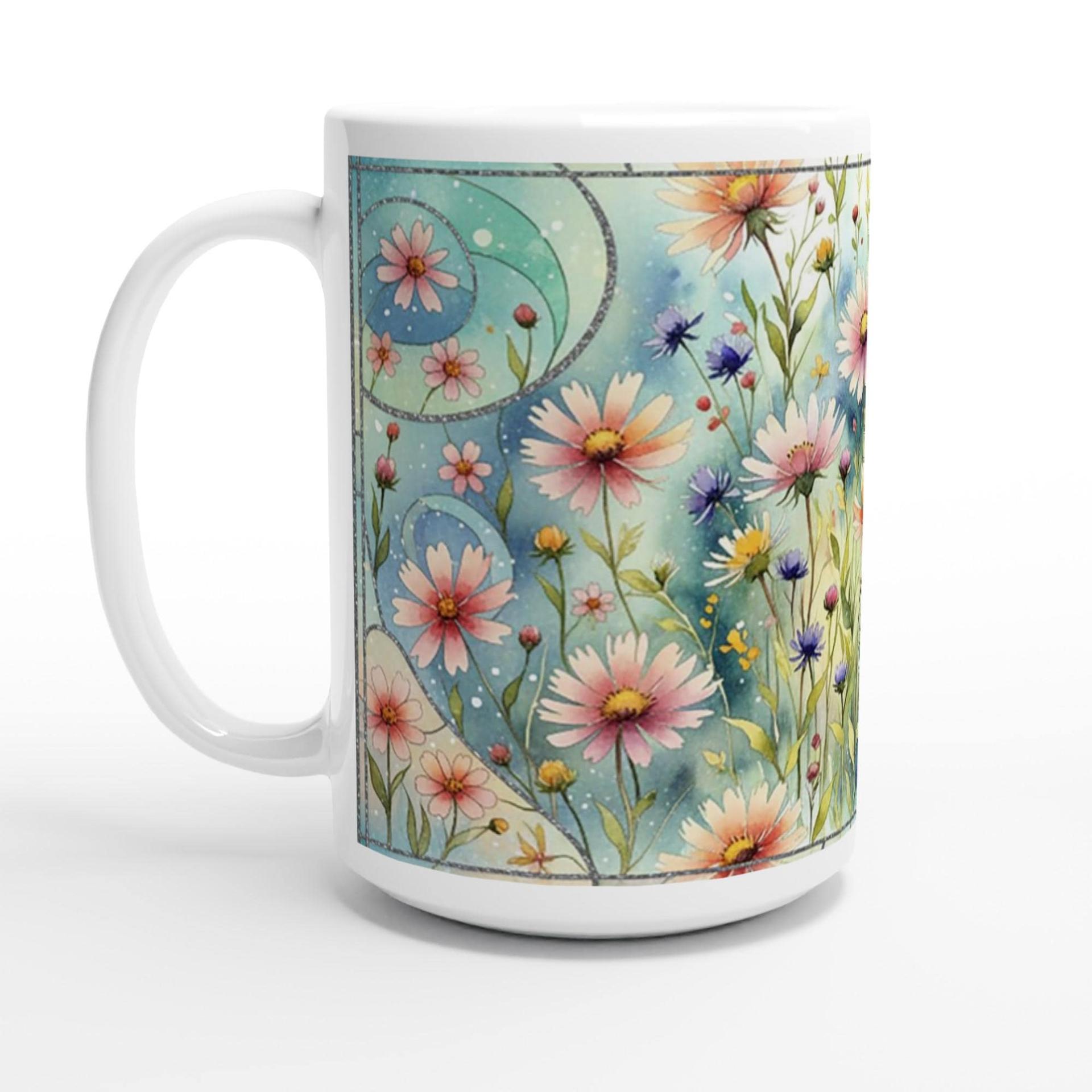 Floral Cups -  Large and Small Ceramic Mugs