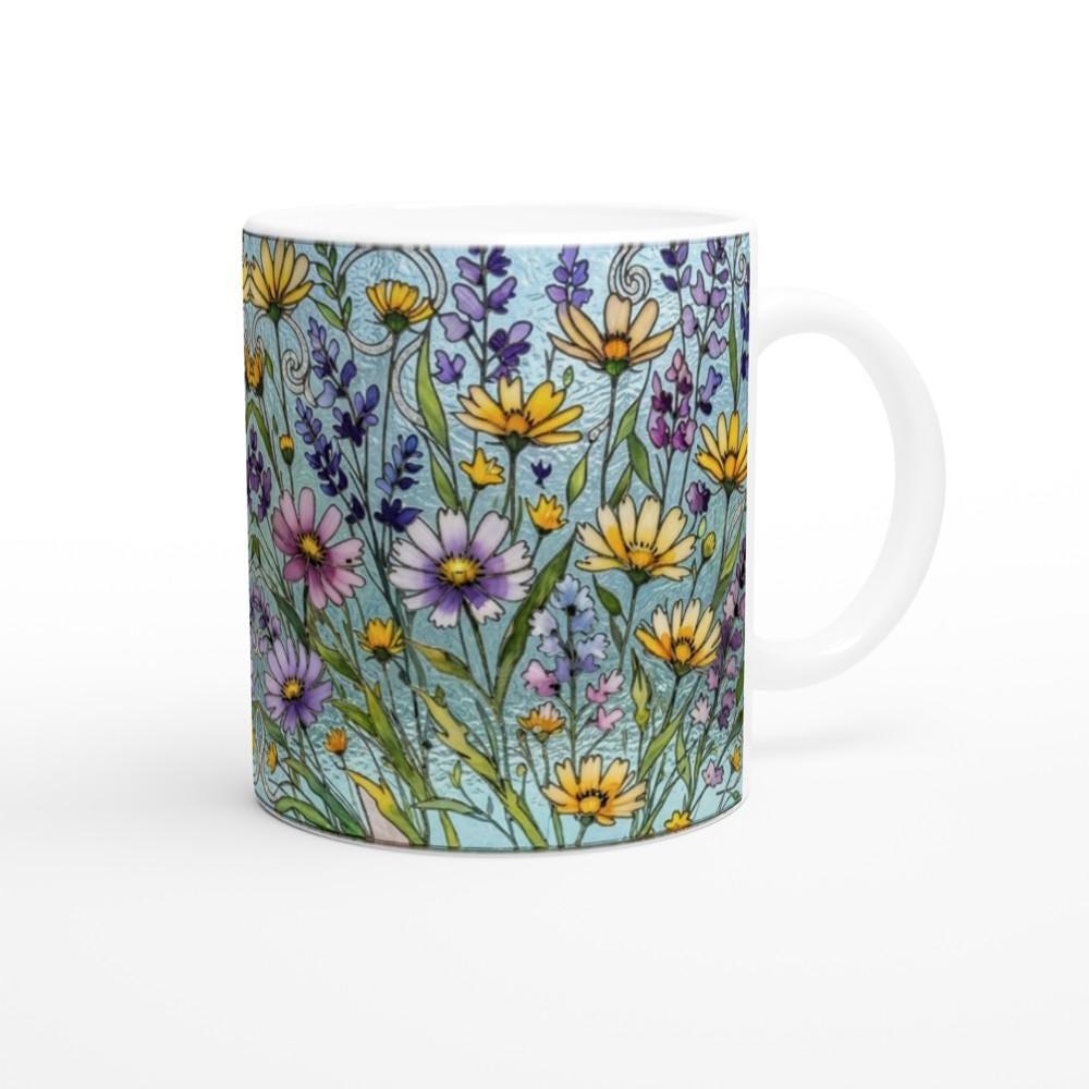 Floral Cups -  Large and Small Ceramic Mugs