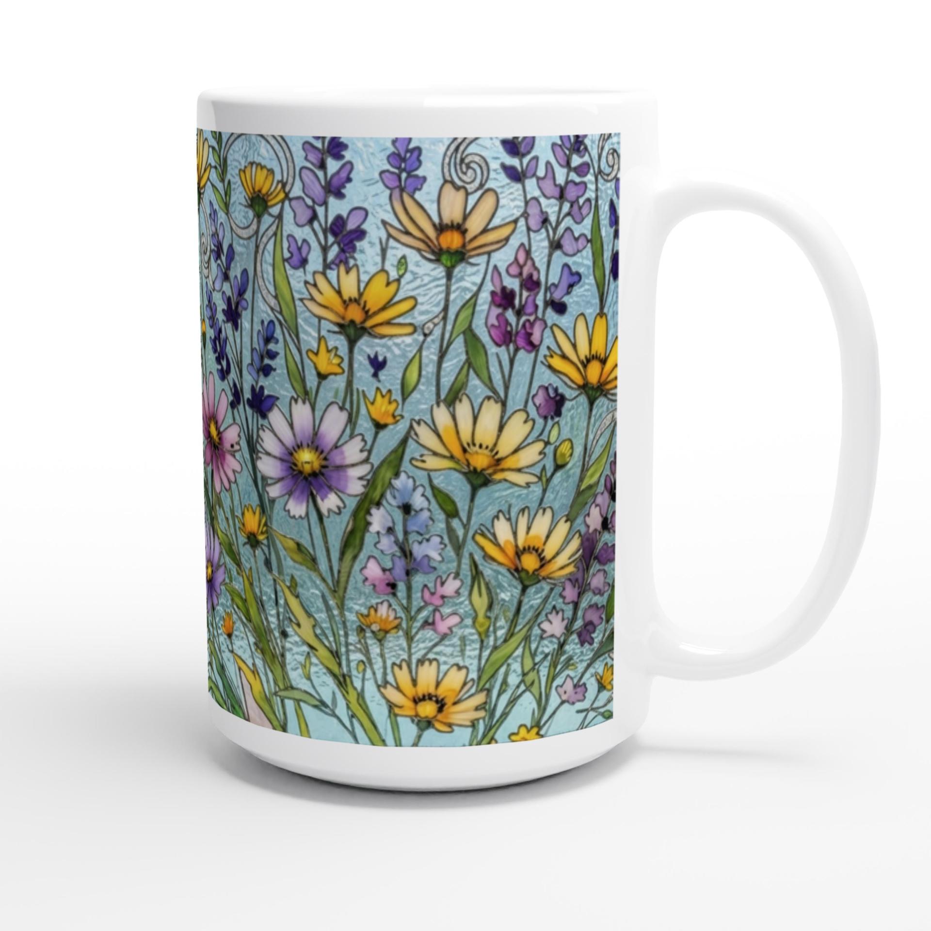 Floral Cups -  Large and Small Ceramic Mugs