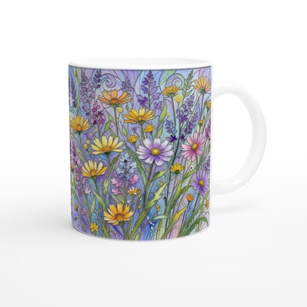 Floral Cups -  Large and Small Ceramic Mugs