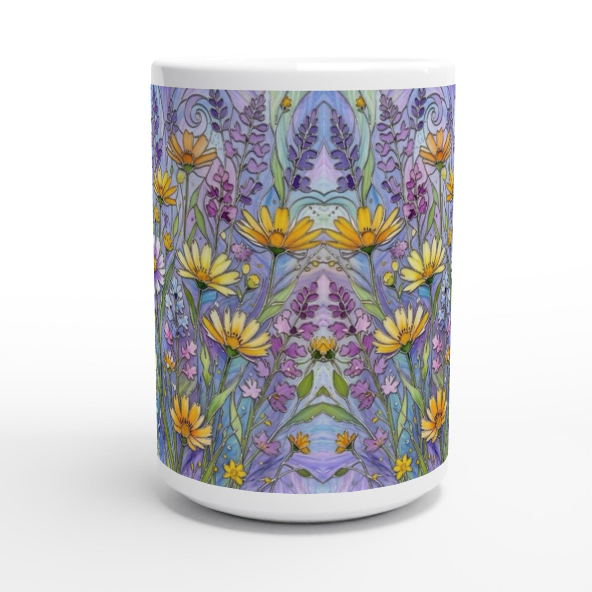 Floral Cups -  Large and Small Ceramic Mugs