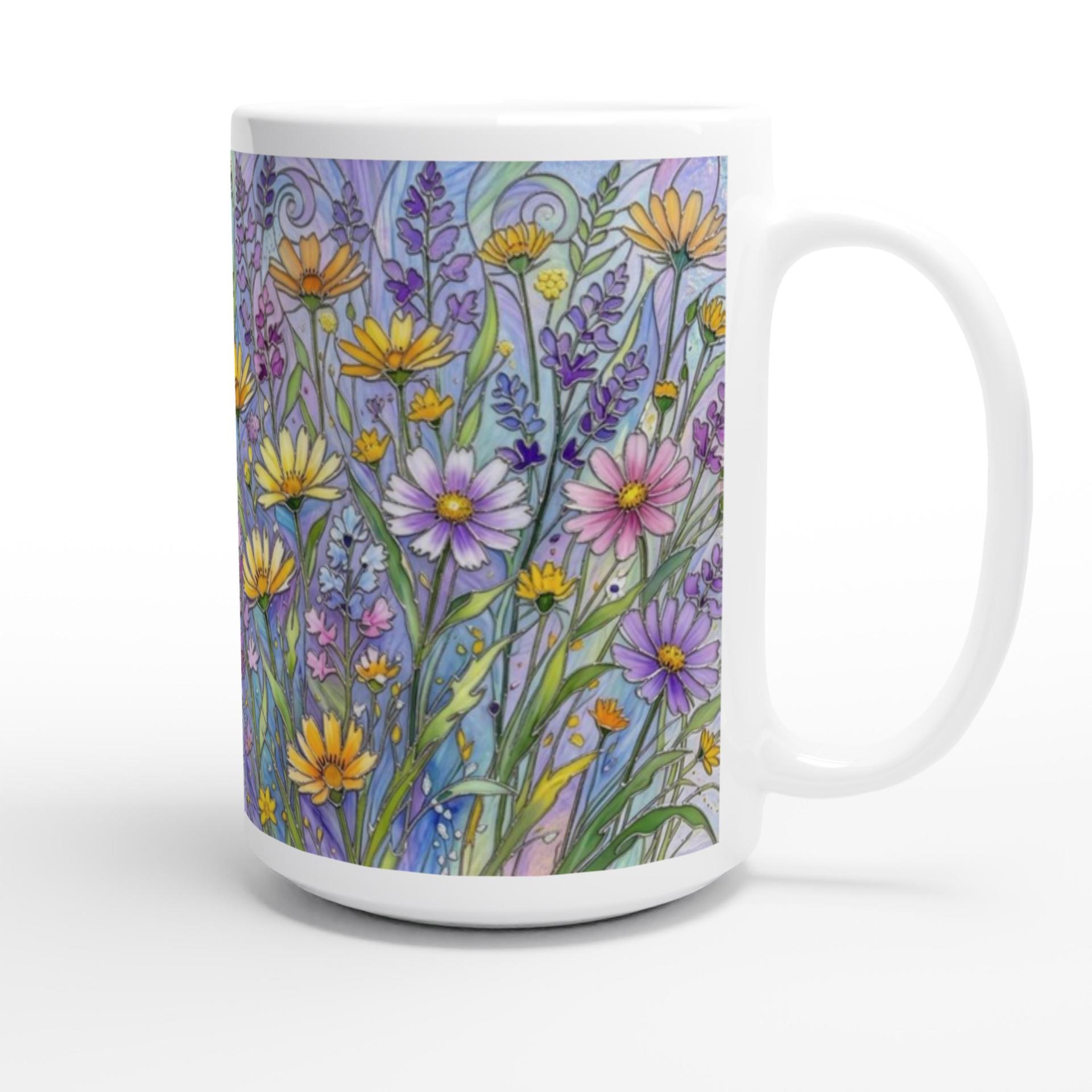 Floral Cups -  Large and Small Ceramic Mugs