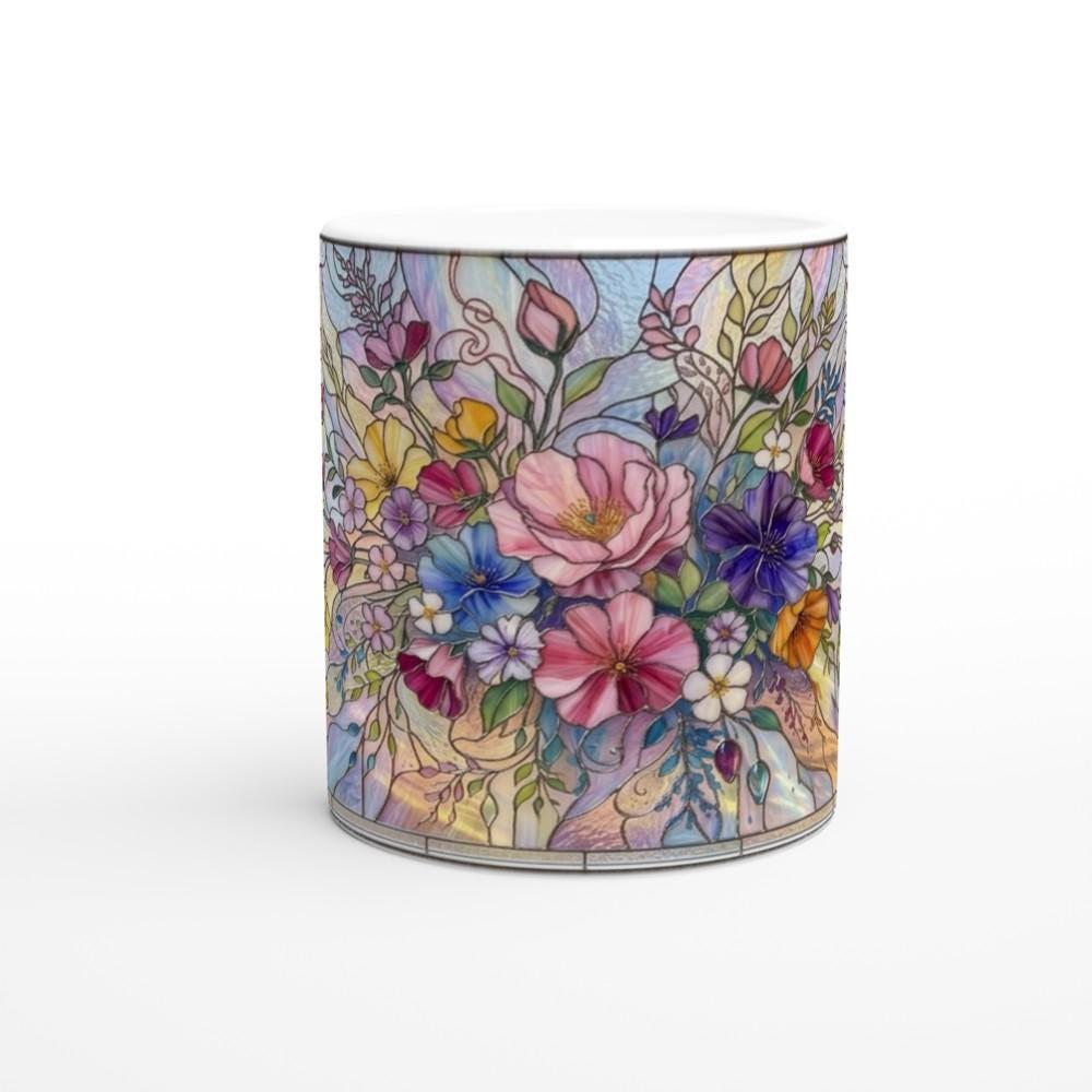 Floral Cups -  Large and Small Ceramic Mugs