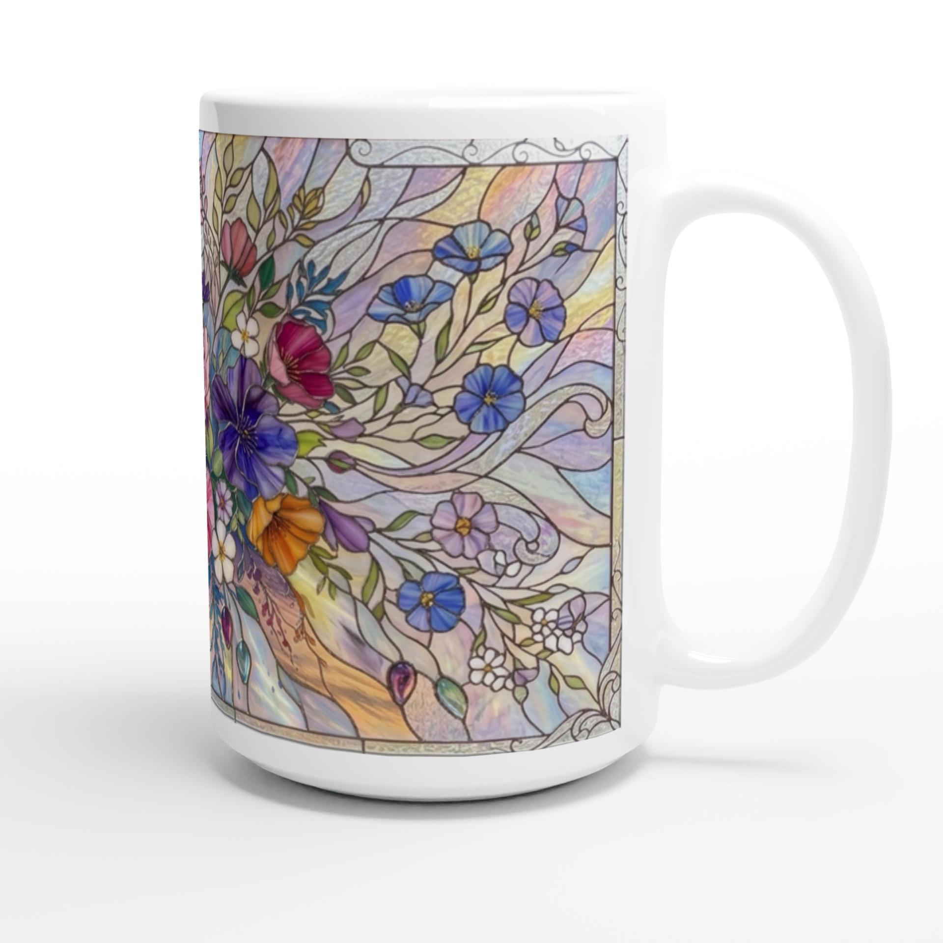 Floral Cups -  Large and Small Ceramic Mugs
