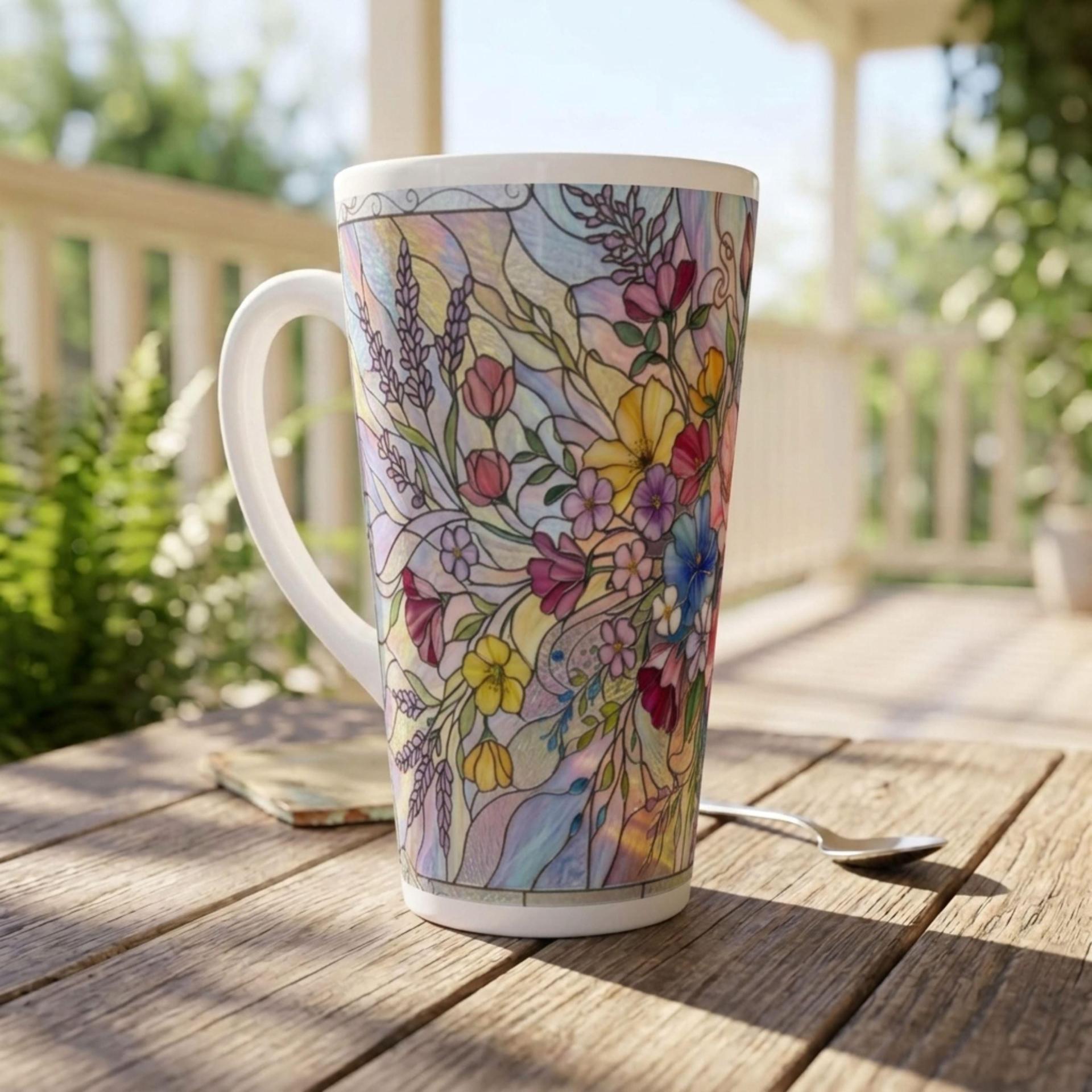 Latte 17oz Ceramic Mug - Coffee or Tea Cup, Extra Tall