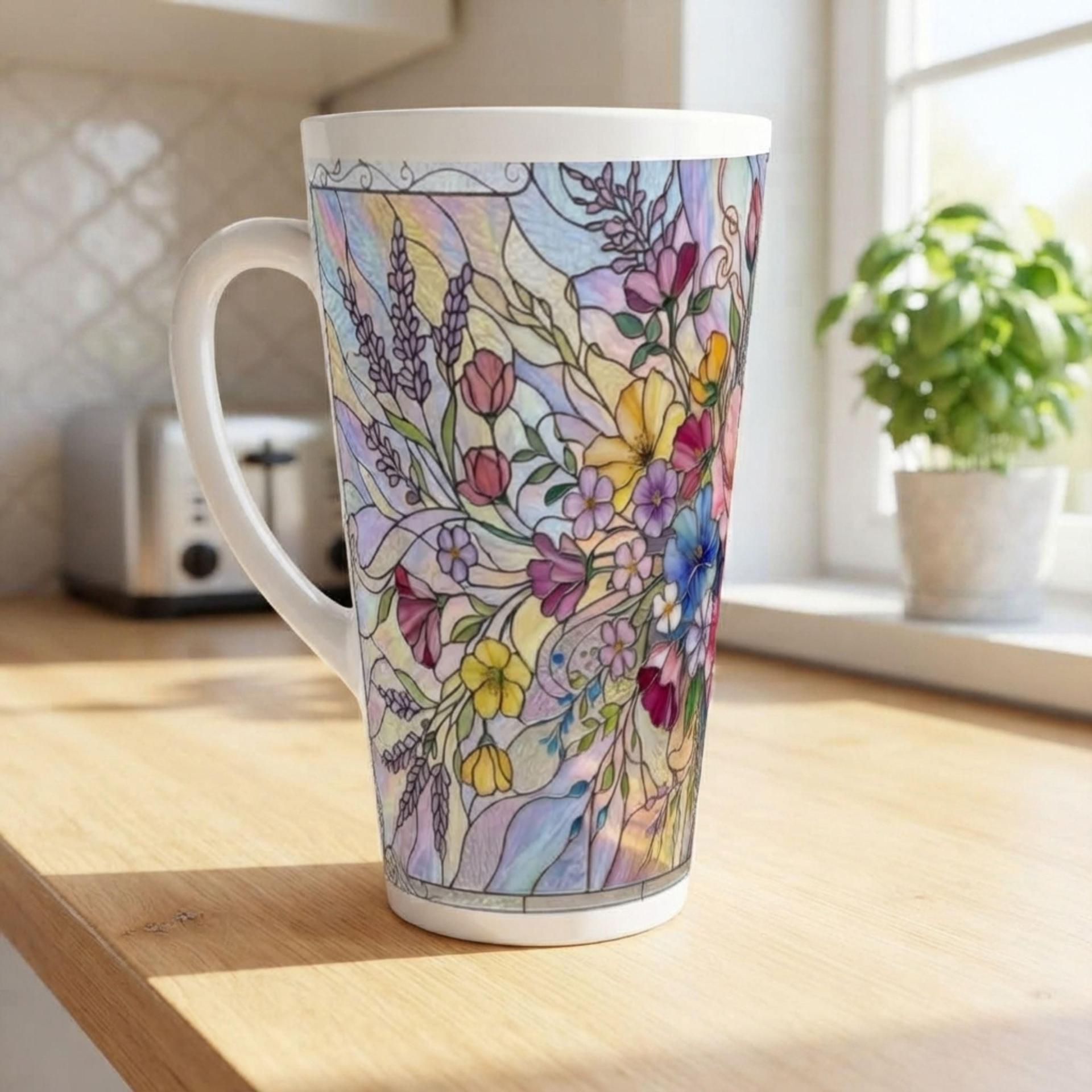 Latte 17oz Ceramic Mug - Coffee or Tea Cup, Extra Tall