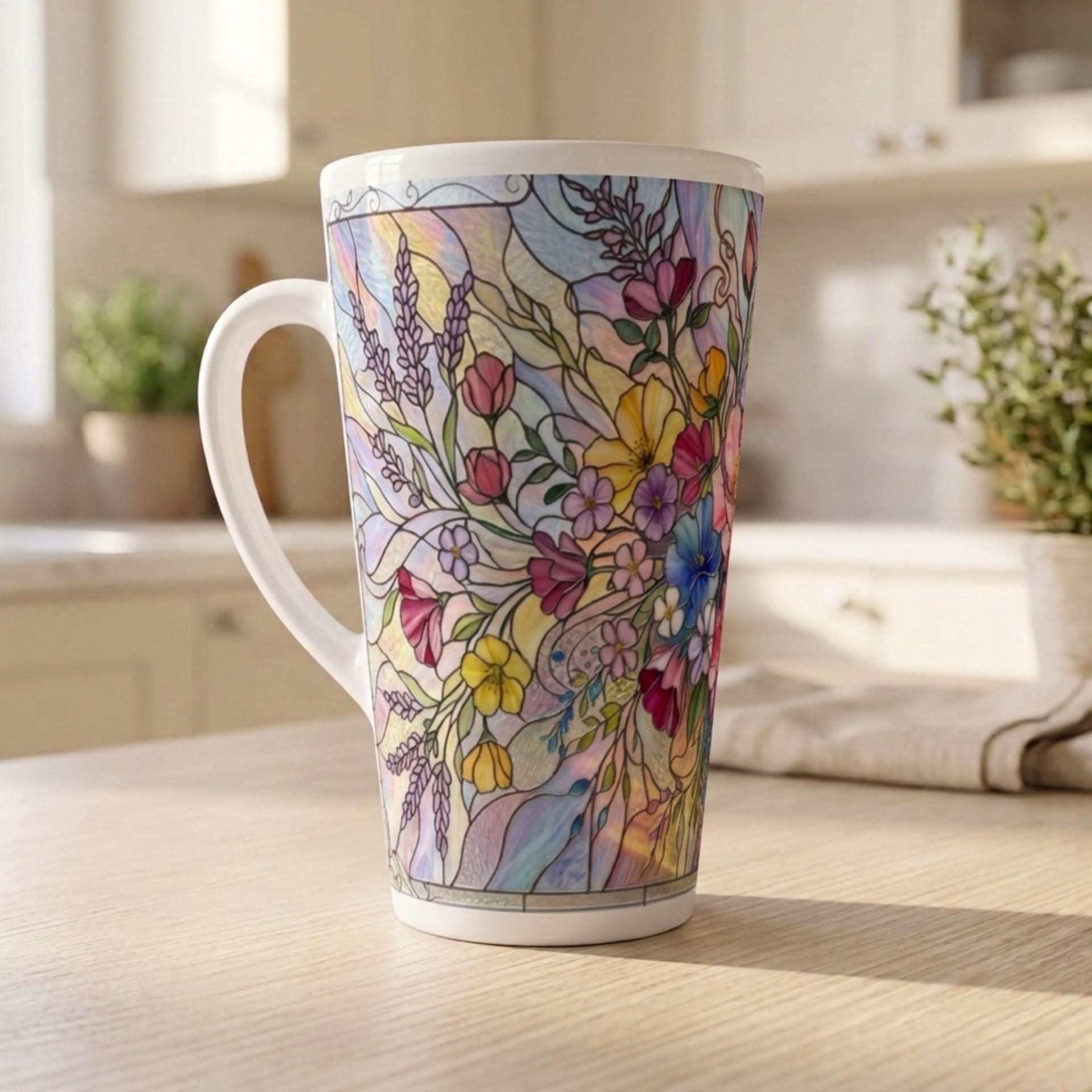 Latte 17oz Ceramic Mug - Coffee or Tea Cup, Extra Tall