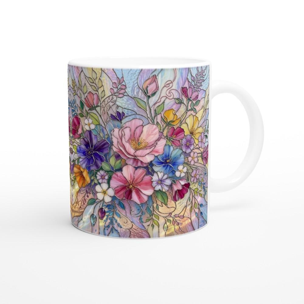 Floral Cups -  Large and Small Ceramic Mugs