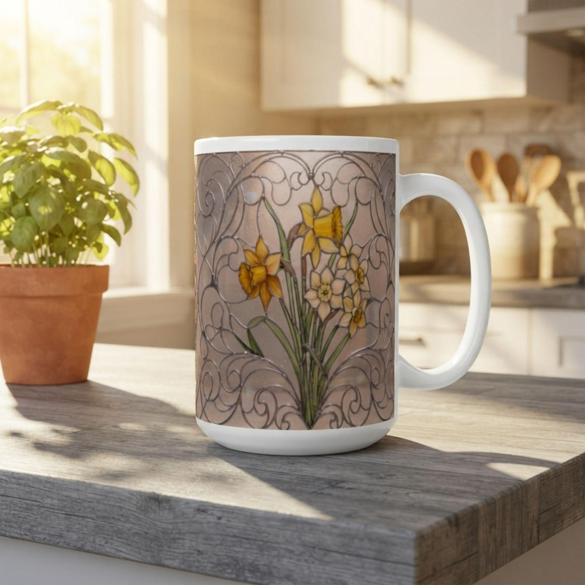 Floral Cups -  Large and Small Ceramic Mugs
