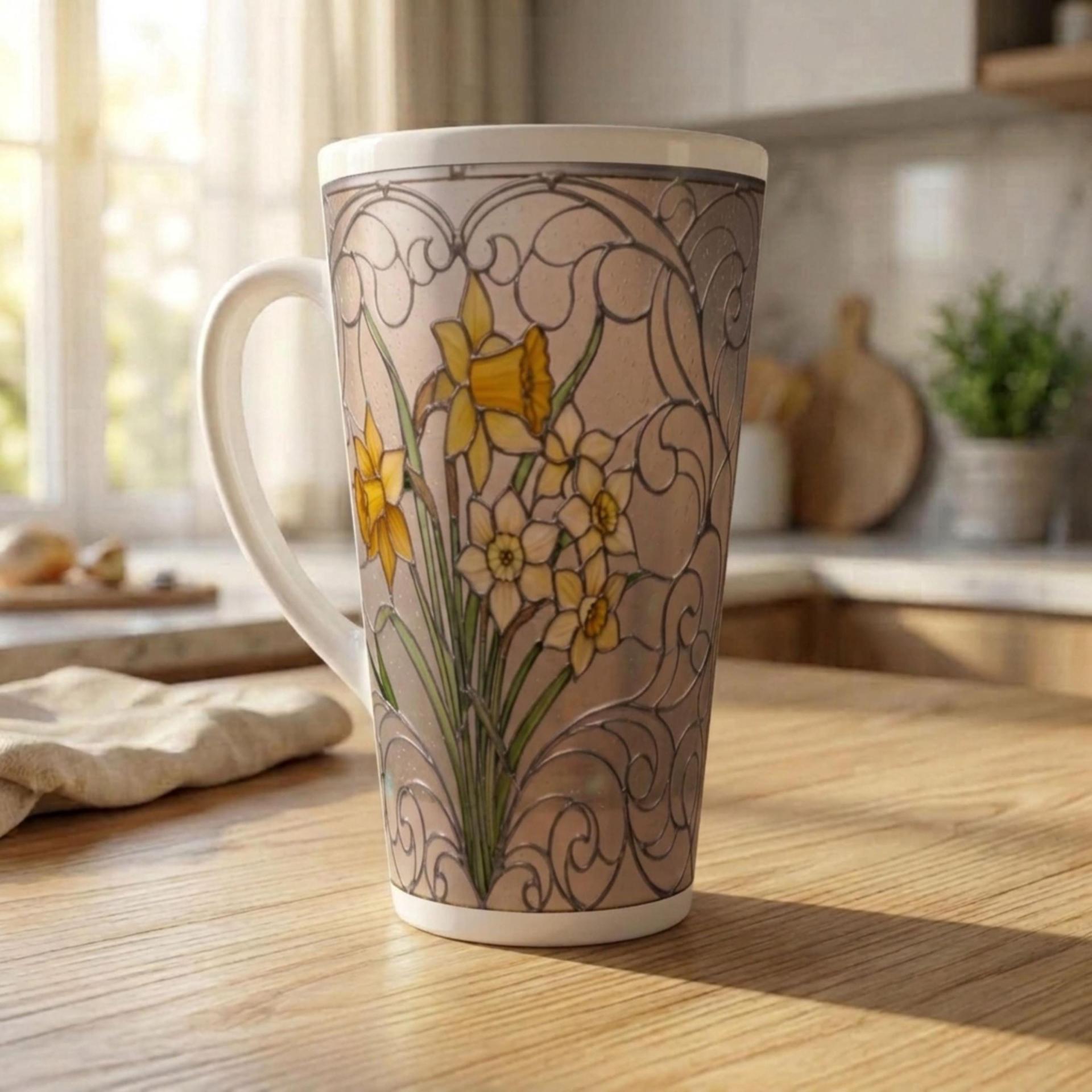 Latte 17oz Ceramic Mug - Coffee or Tea Cup, Extra Tall