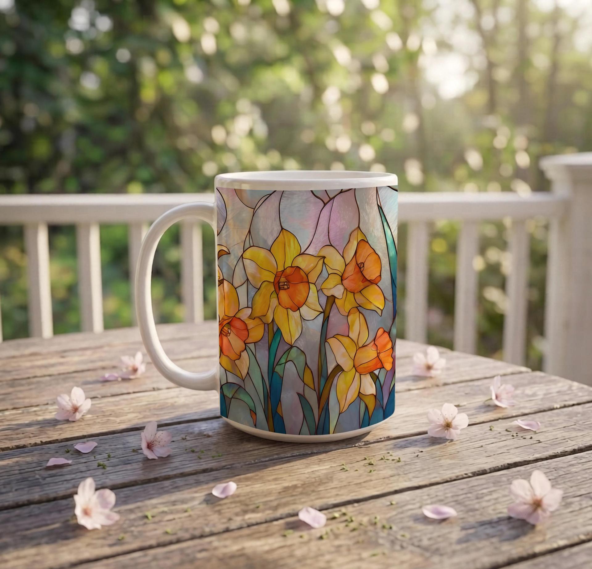 Floral Cups -  Large and Small Ceramic Mugs