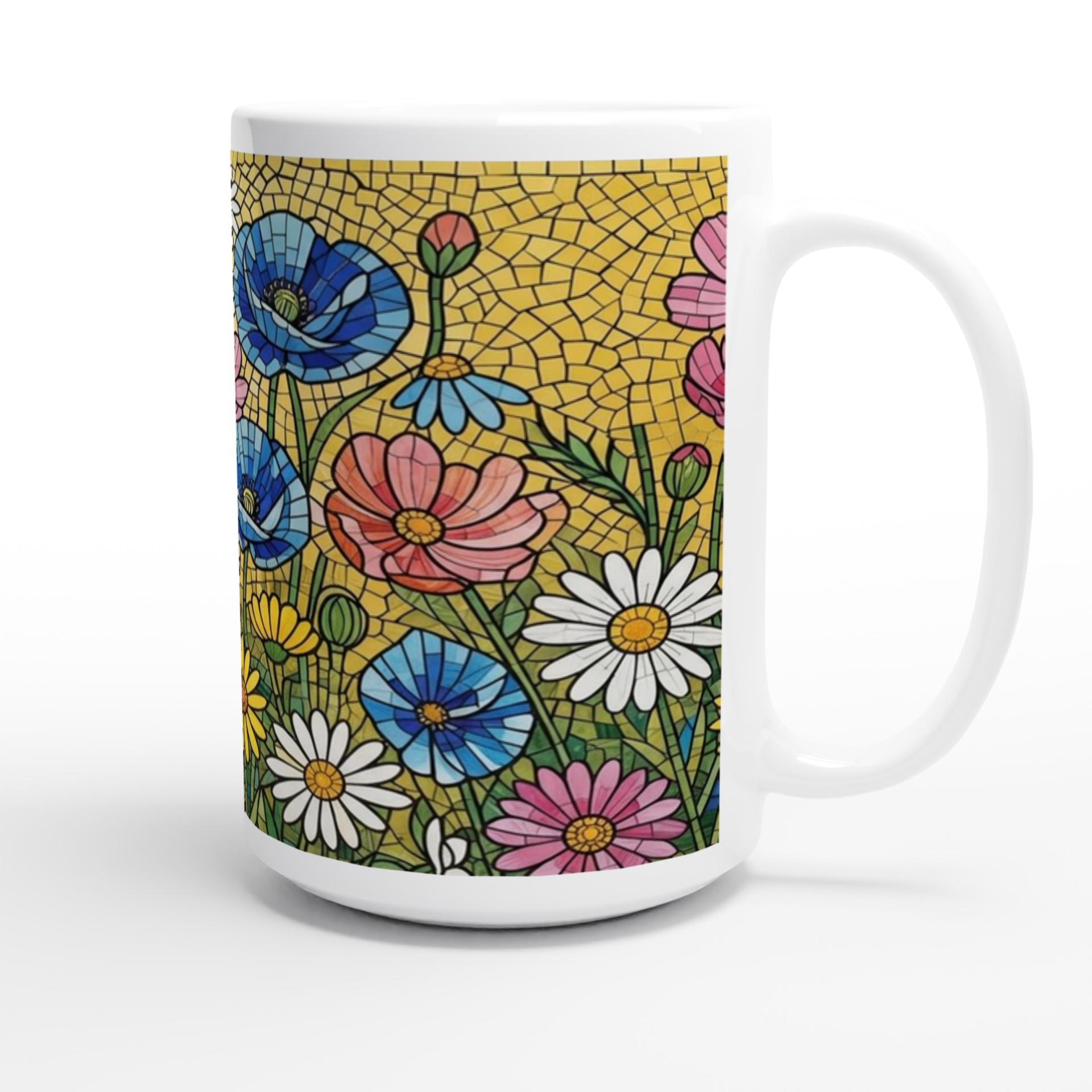 Floral Cups -  Large and Small Ceramic Mugs