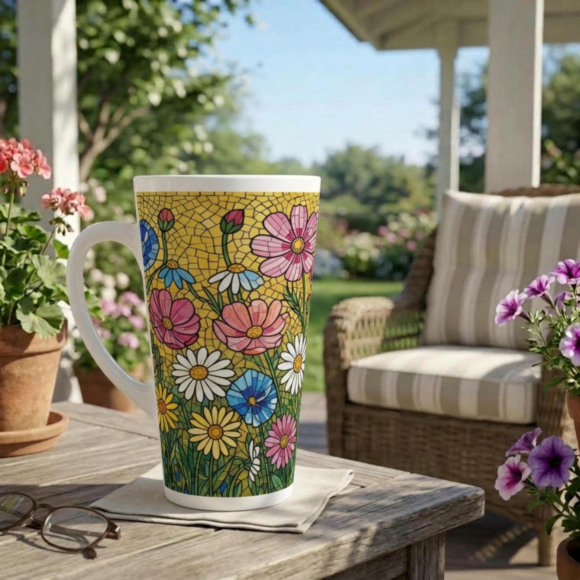 Latte 17oz Ceramic Mug - Coffee or Tea Cup, Extra Tall