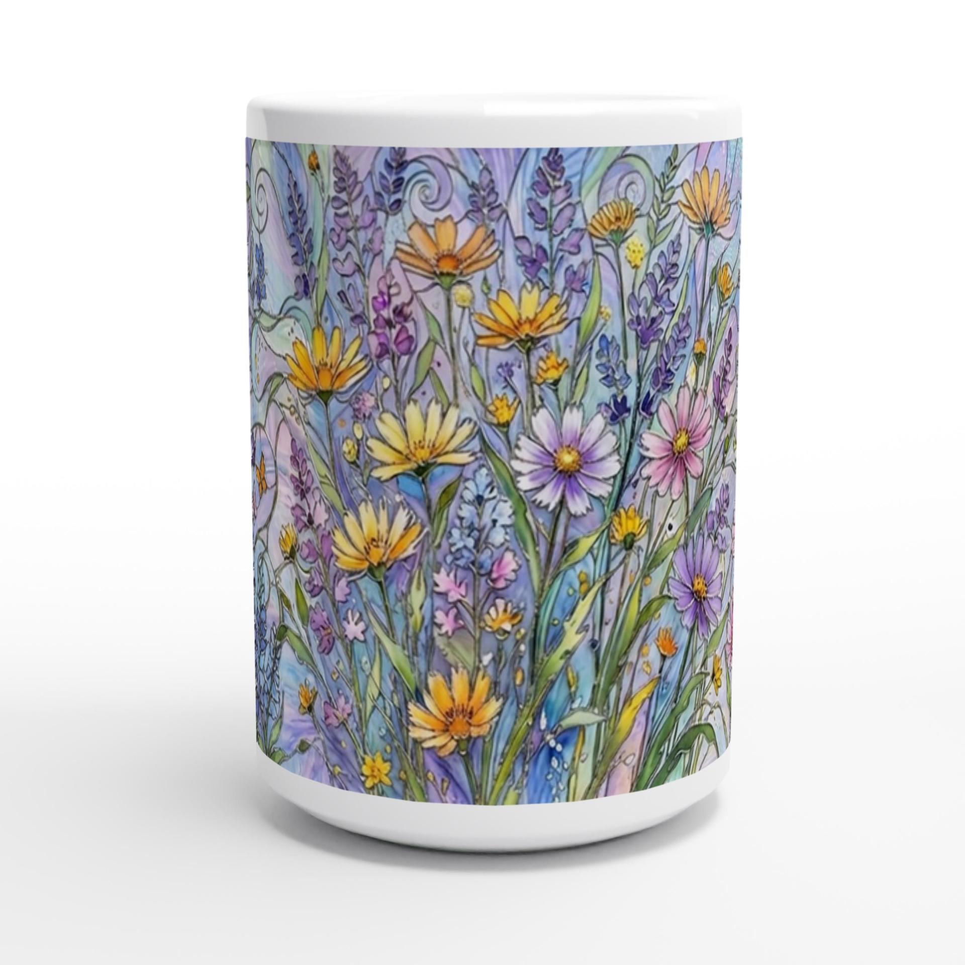 Floral Cups -  Large and Small Ceramic Mugs