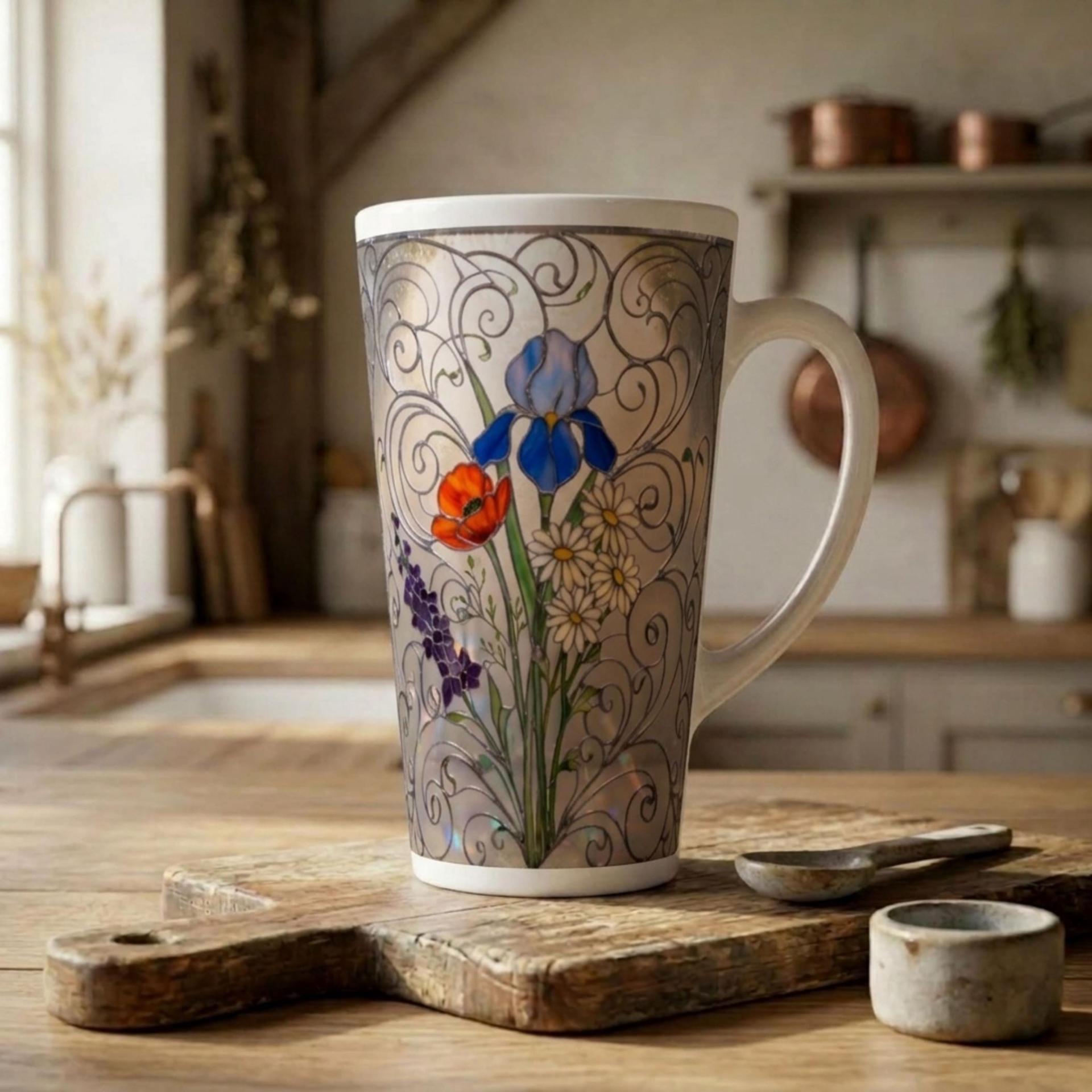Latte 17oz Ceramic Mug - Coffee or Tea Cup, Extra Tall