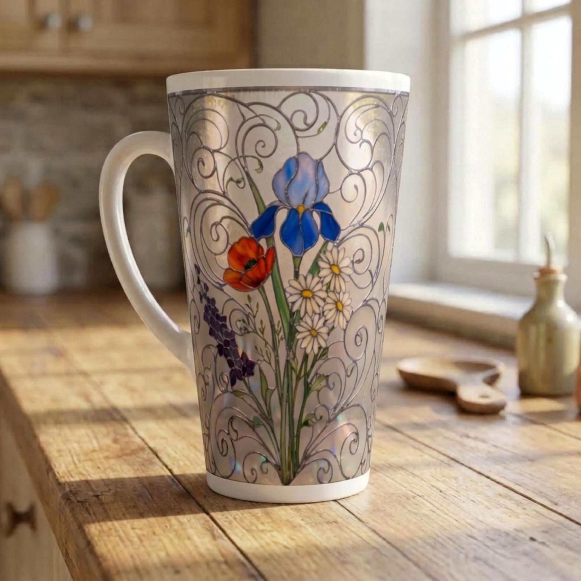 Latte 17oz Ceramic Mug - Coffee or Tea Cup, Extra Tall