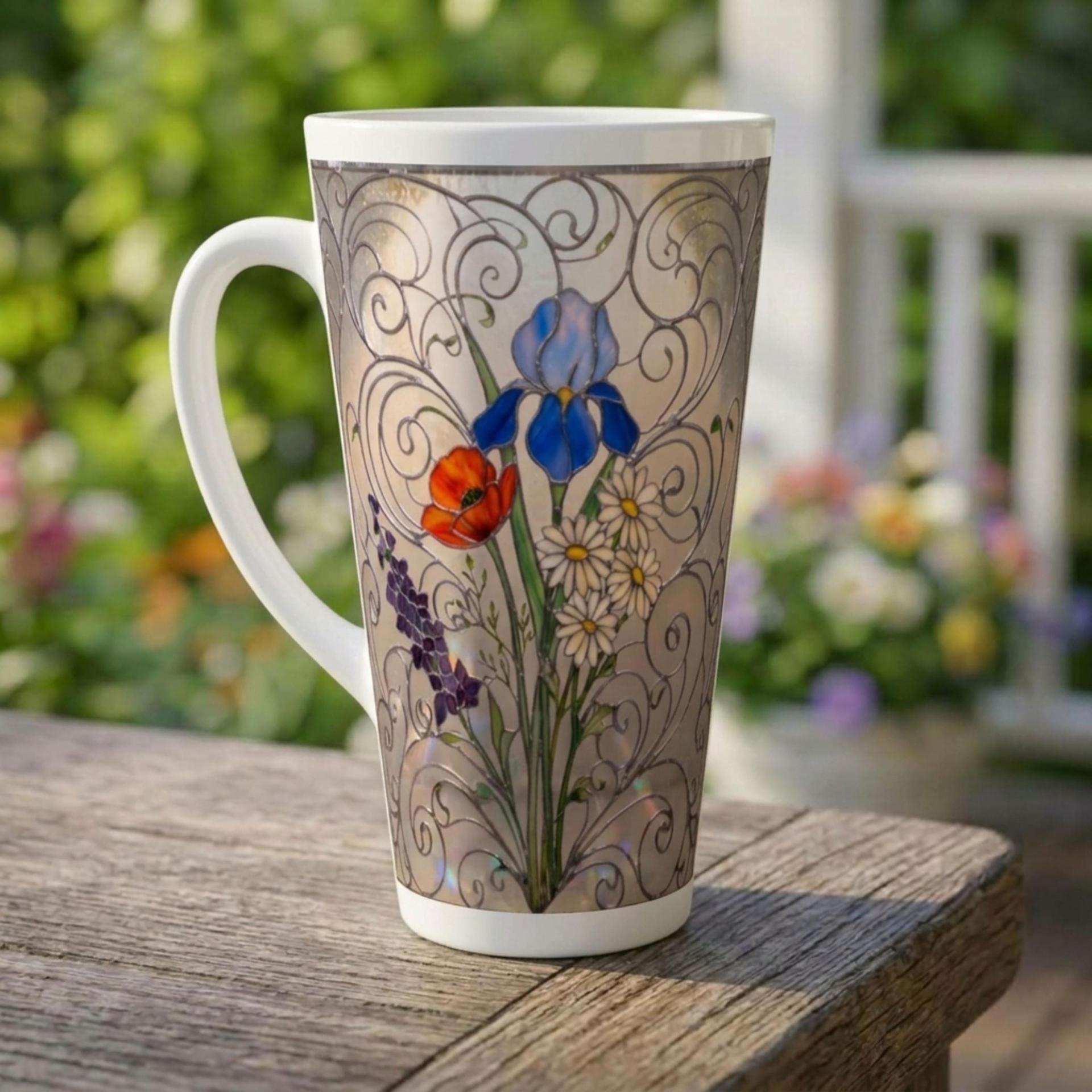 Latte 17oz Ceramic Mug - Coffee or Tea Cup, Extra Tall