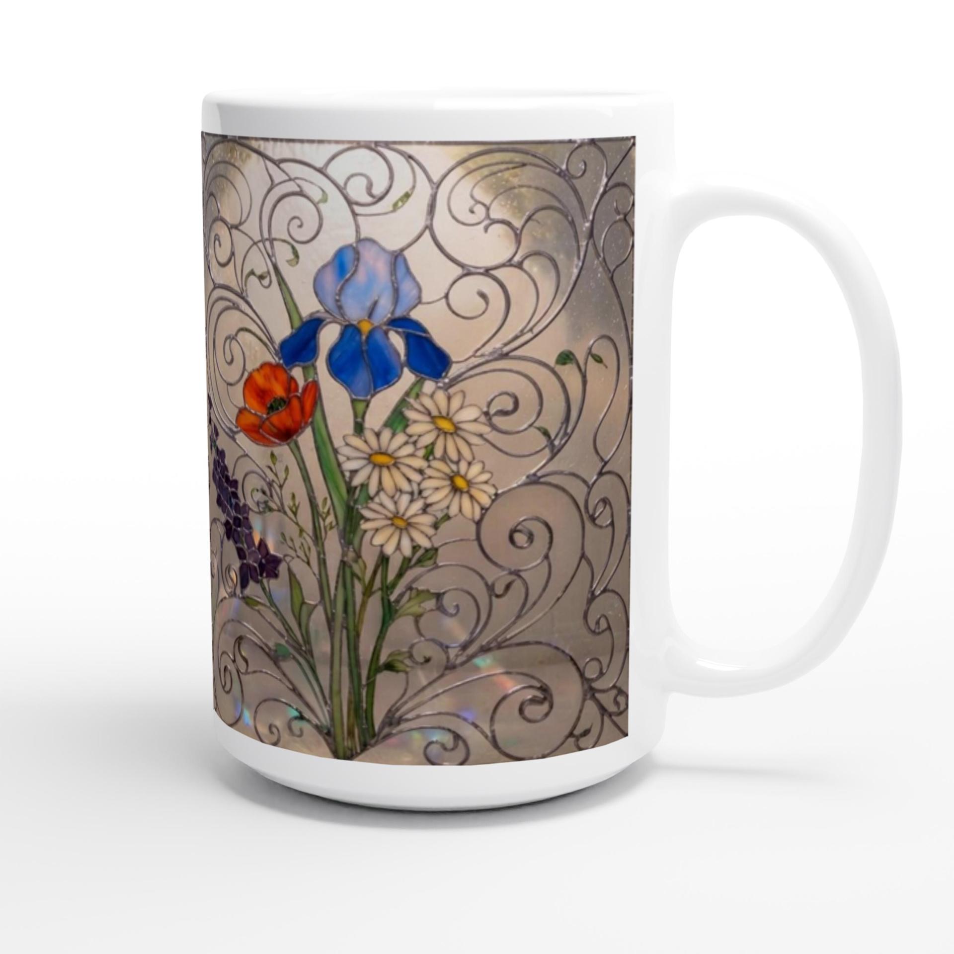 Floral Cups -  Large and Small Ceramic Mugs