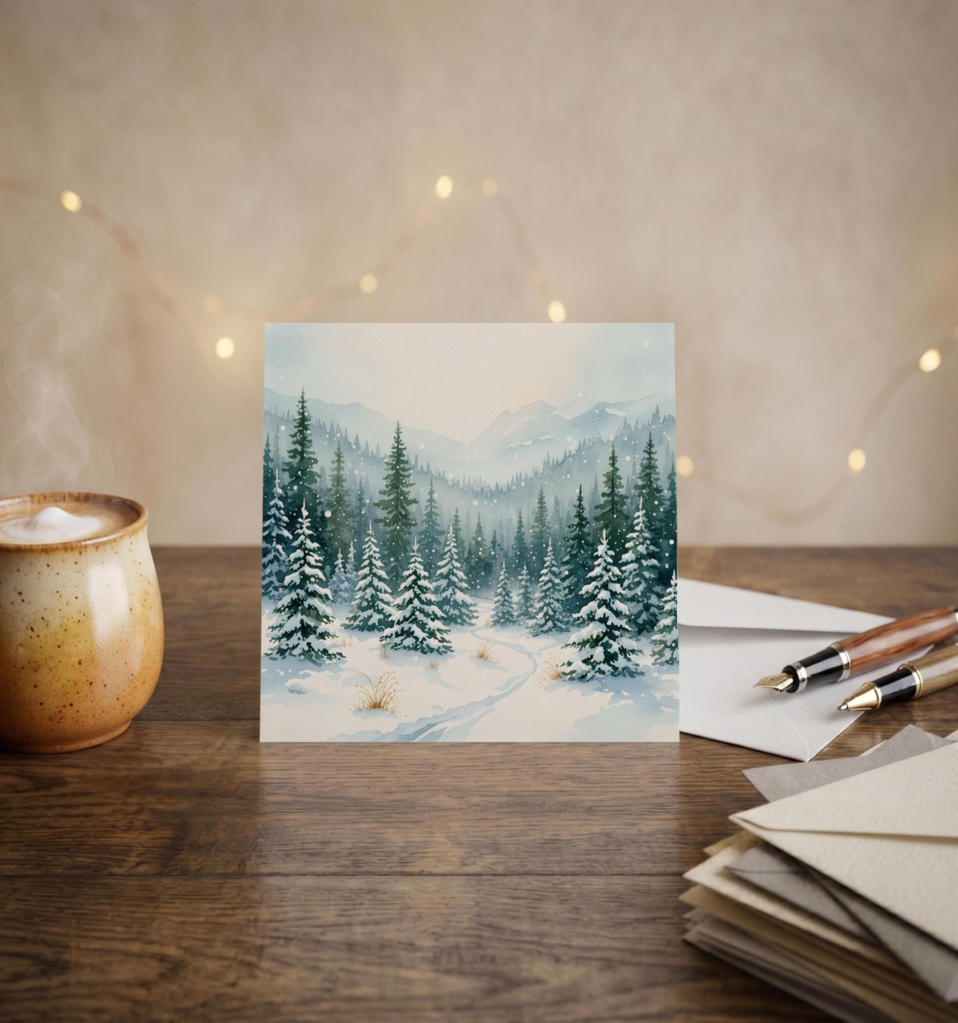 Christmas Gift Cards, Large Note Card, Money Card