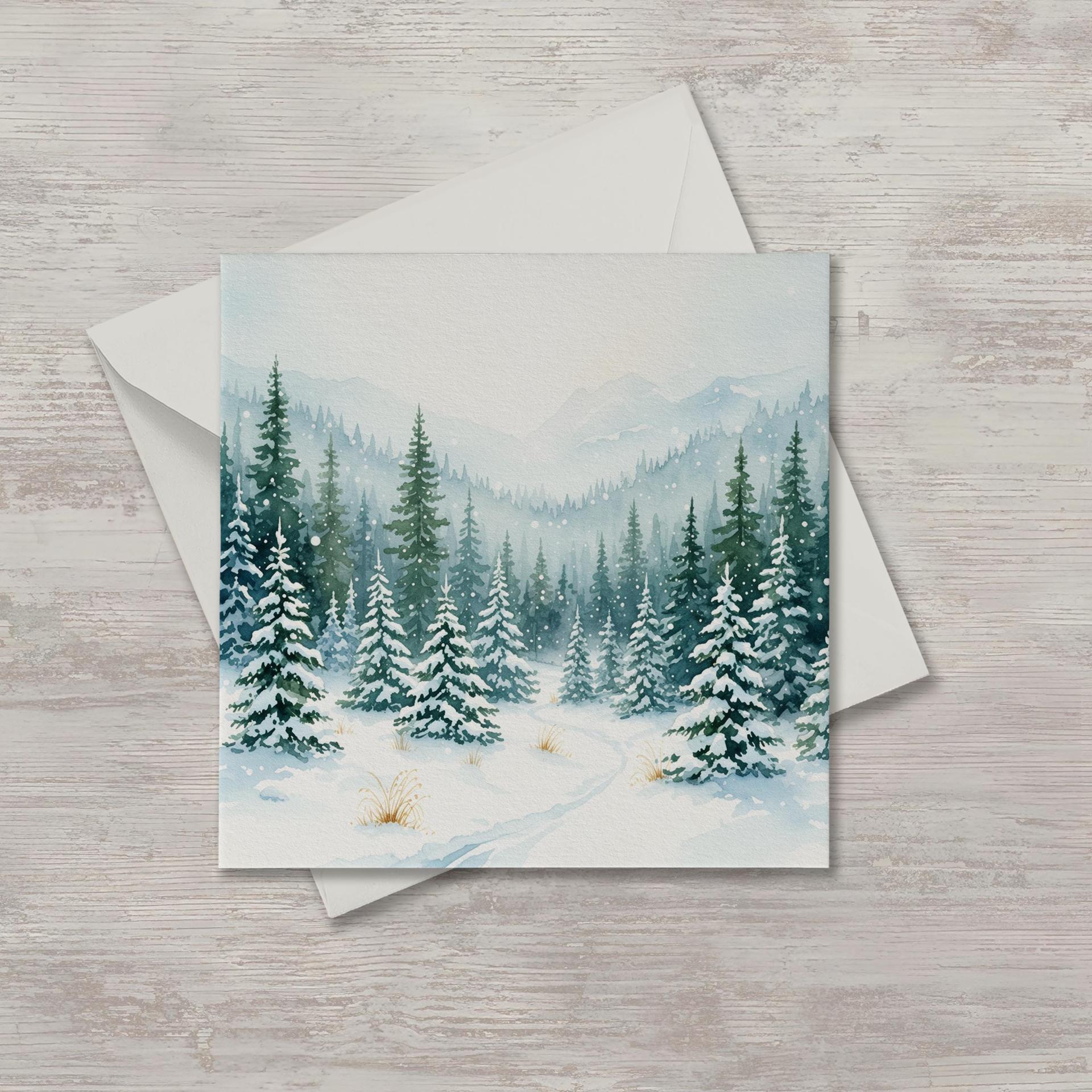 Christmas Gift Cards, Large Note Card, Money Card