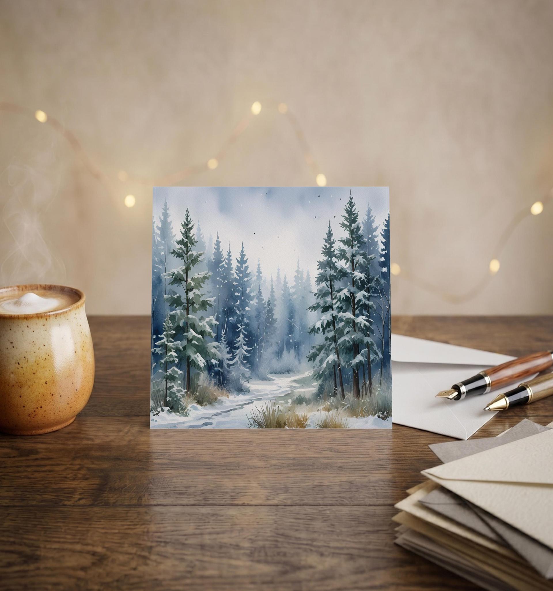 Christmas Gift Cards, Large Note Card, Money Card
