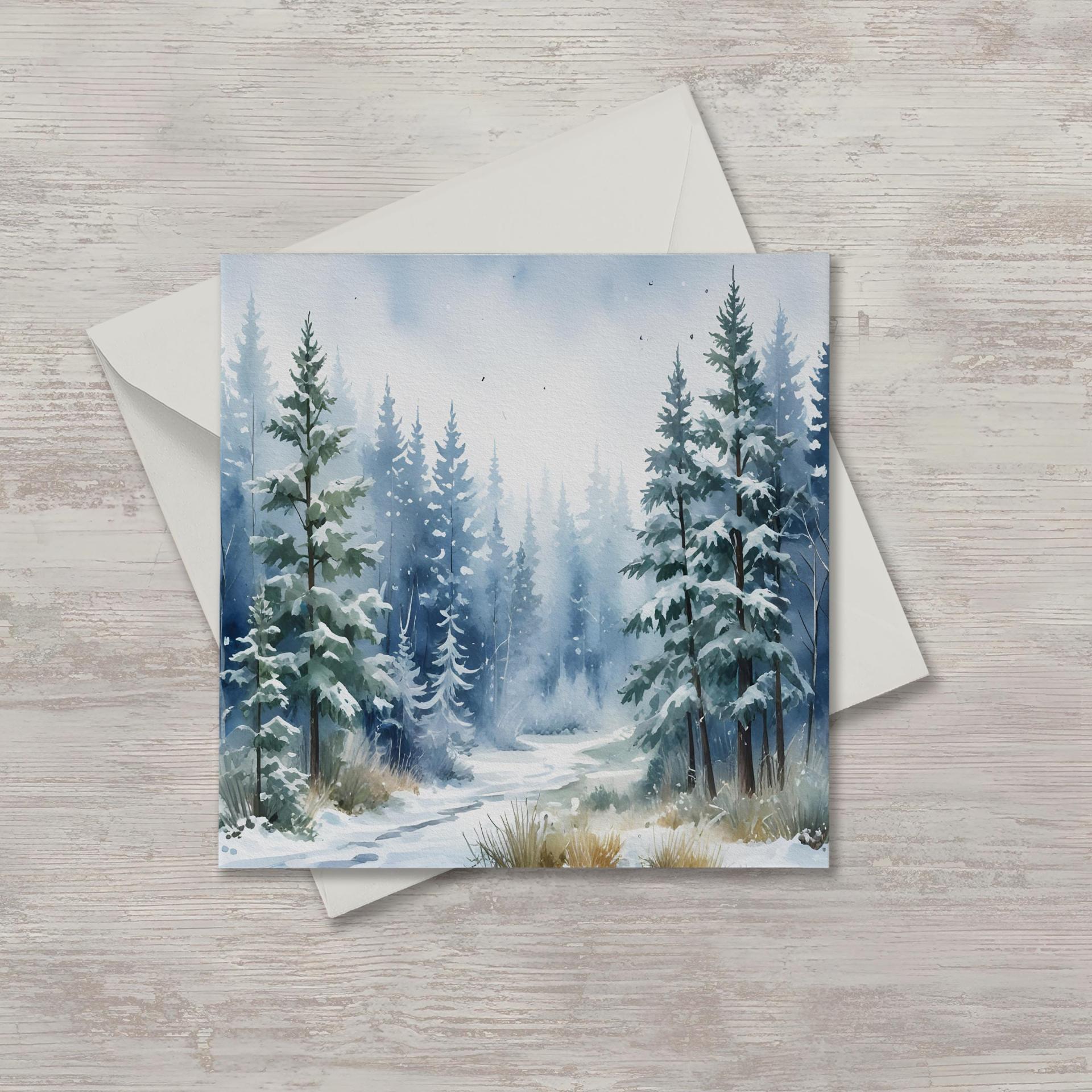 Christmas Gift Cards, Large Note Card, Money Card