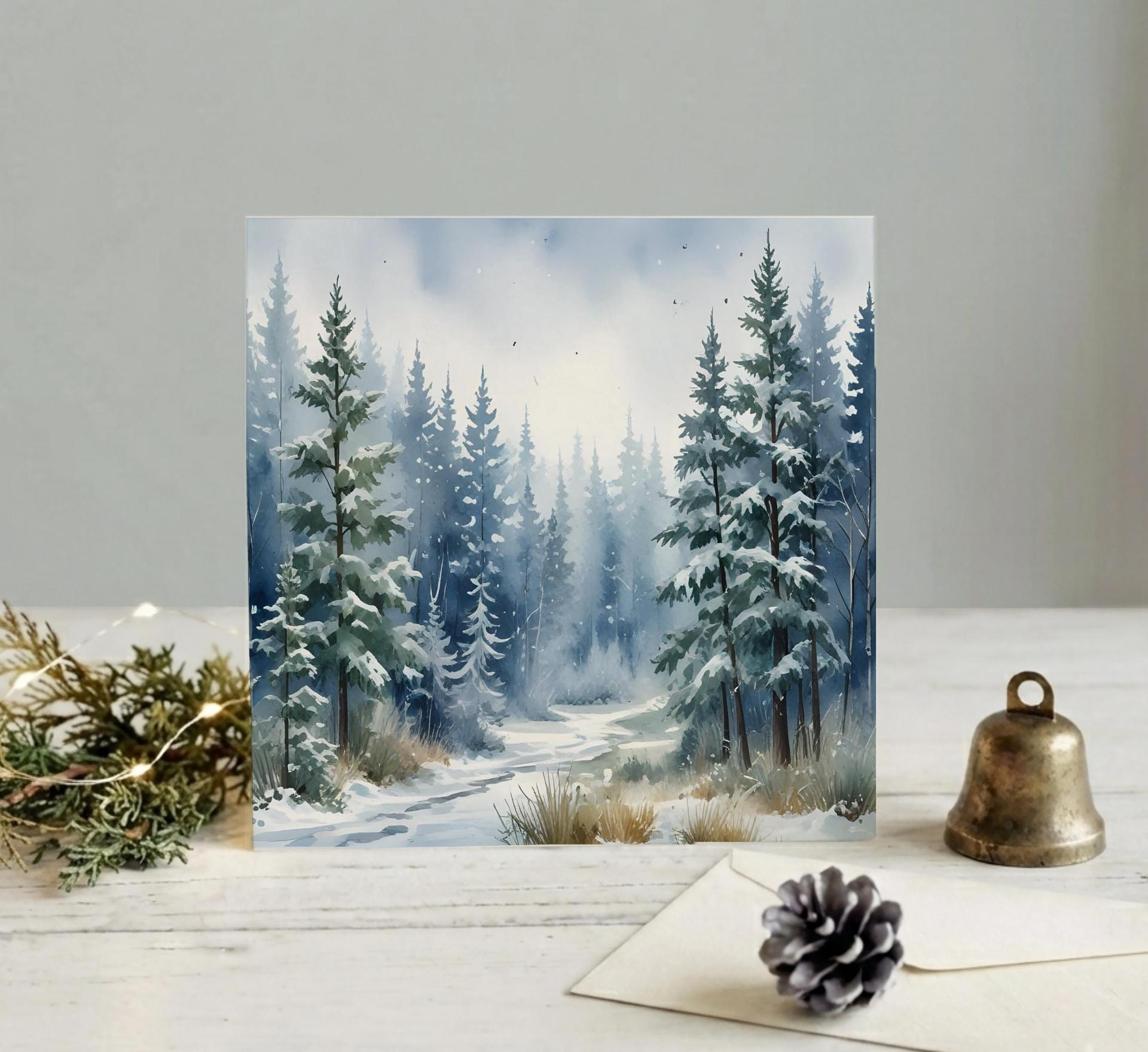 Christmas Gift Cards, Large Note Card, Money Card
