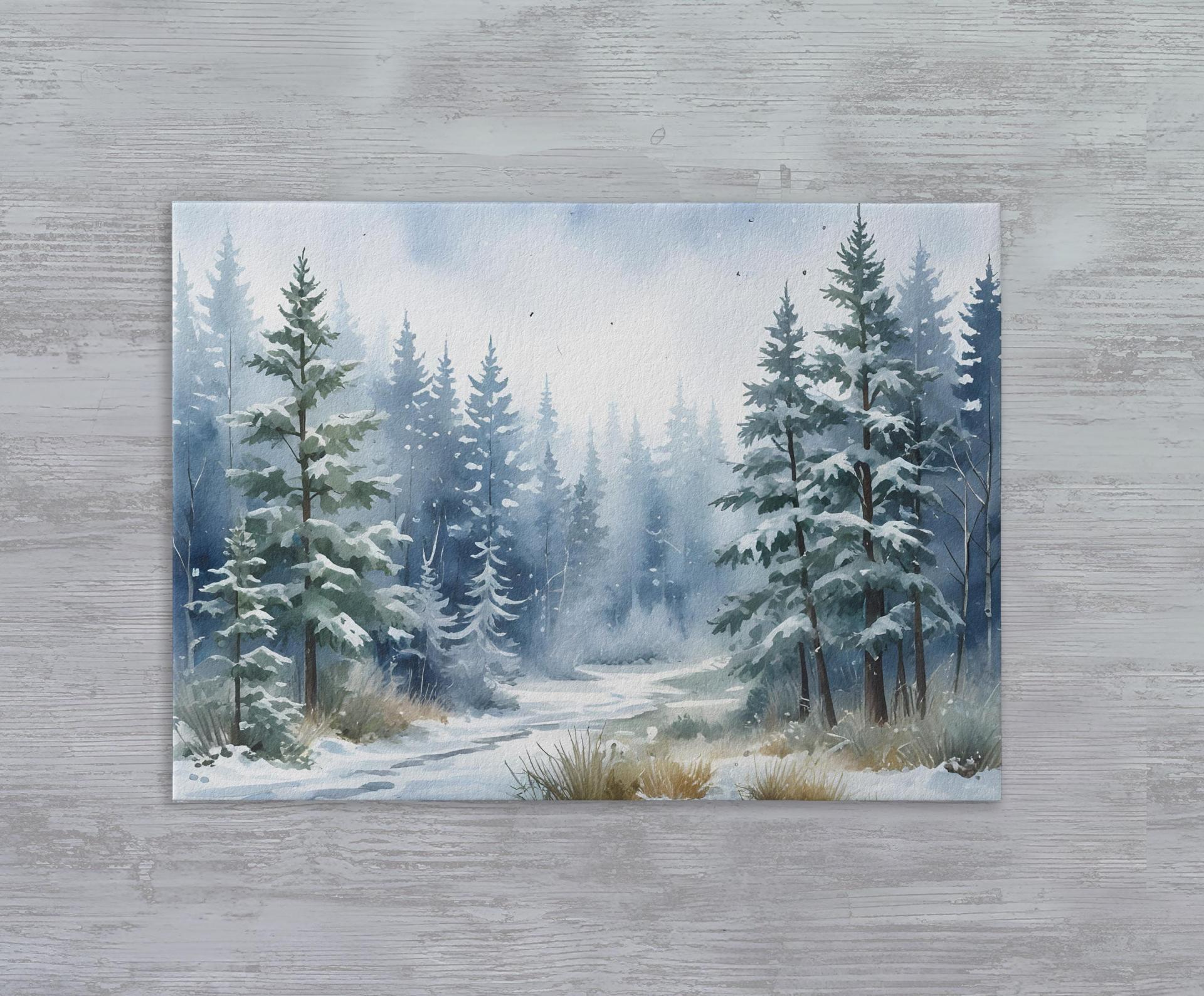 Christmas Gift Cards, Large Note Card, Money Card
