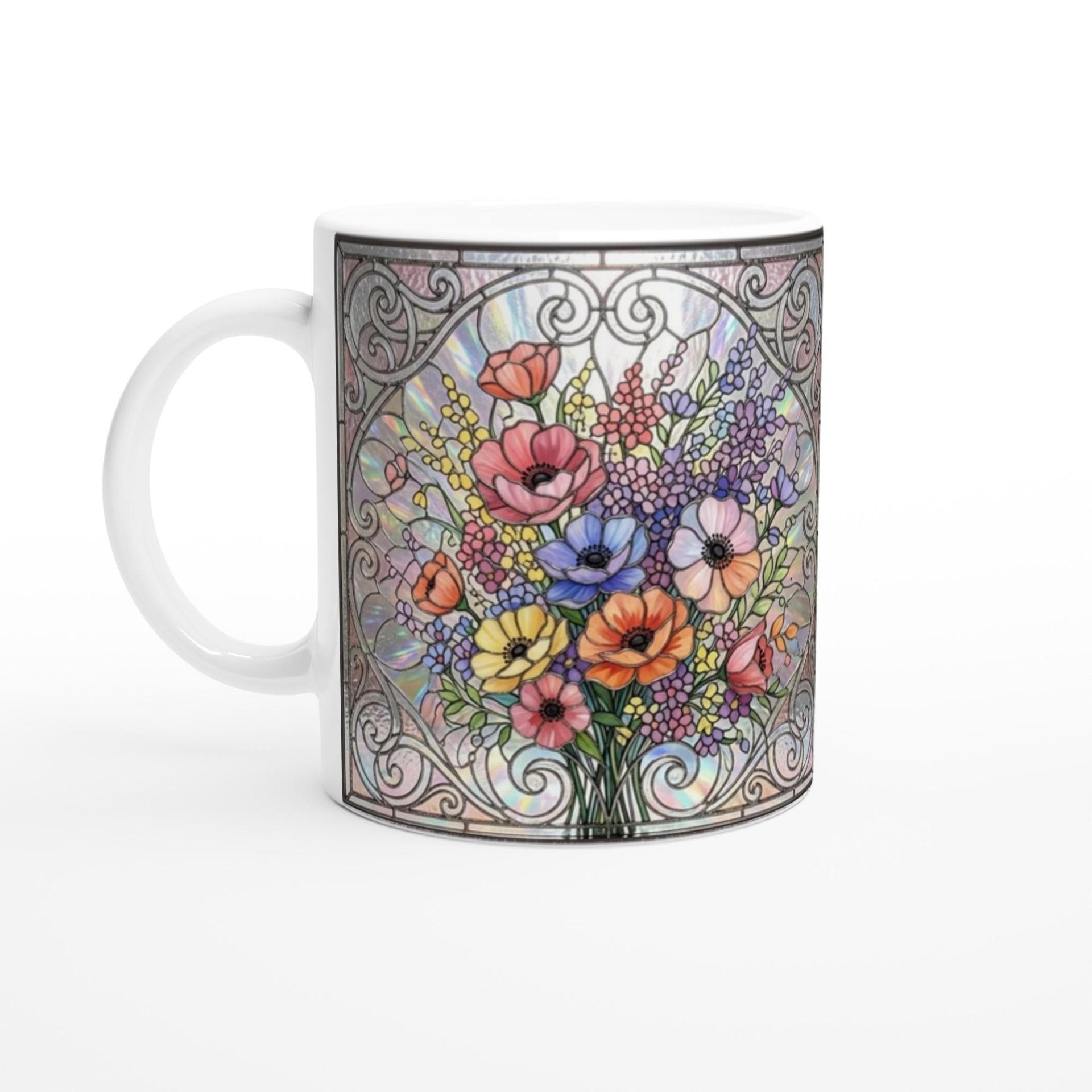Floral Cups -  Large and Small Ceramic Mugs