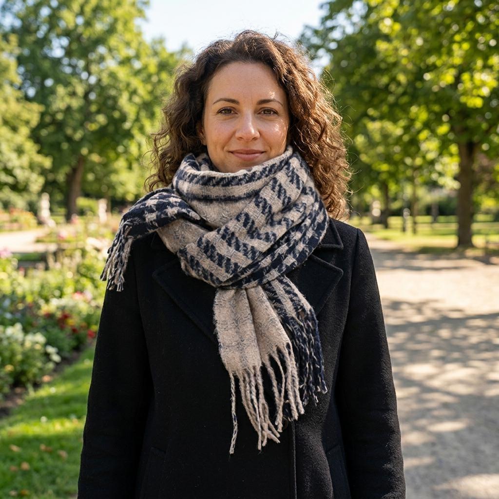 Winter Scarf, Unisex Wide Scarf, Blanket Shawl, Wrap